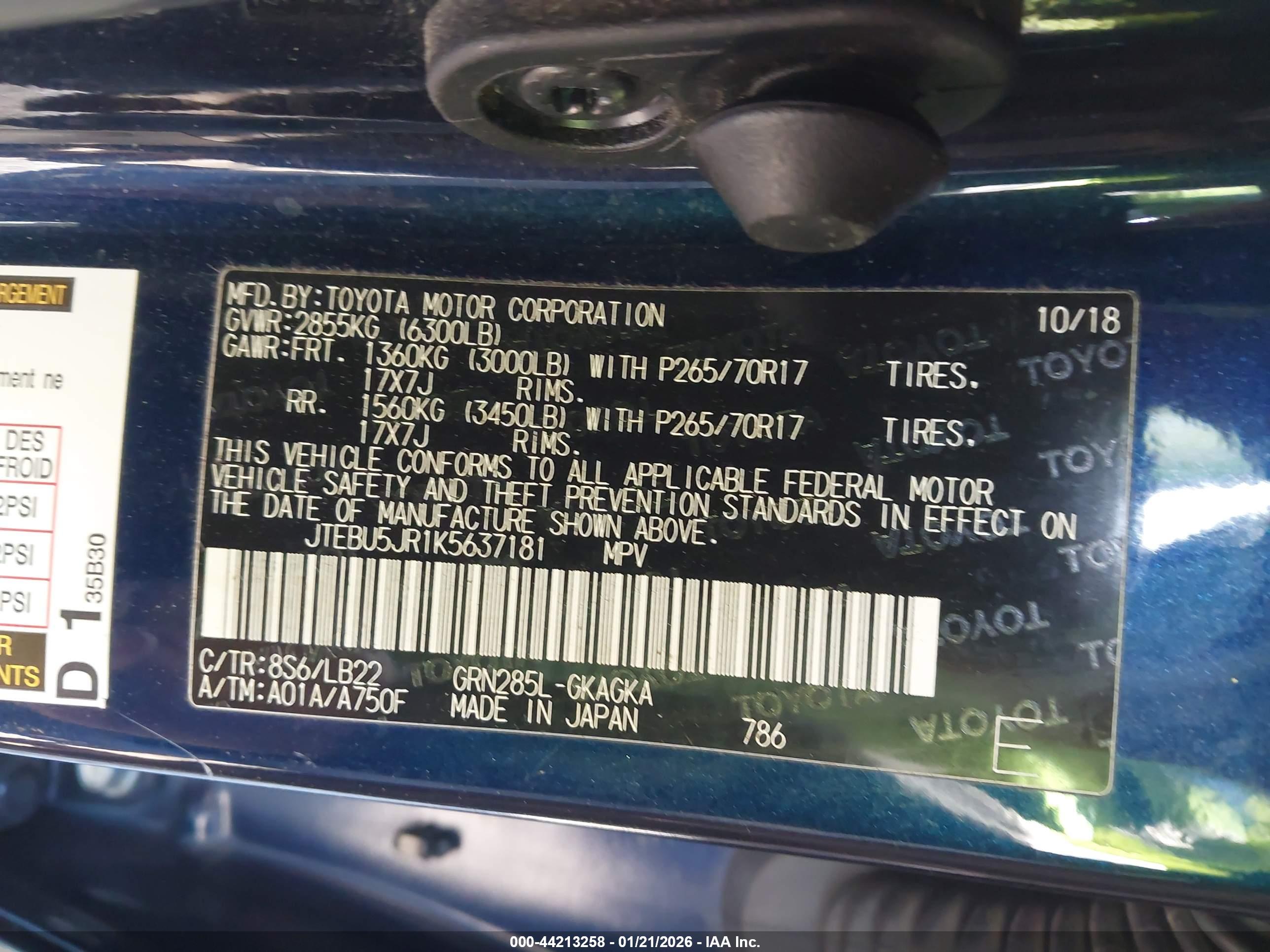 TOYOTA 4RUNNER image 9