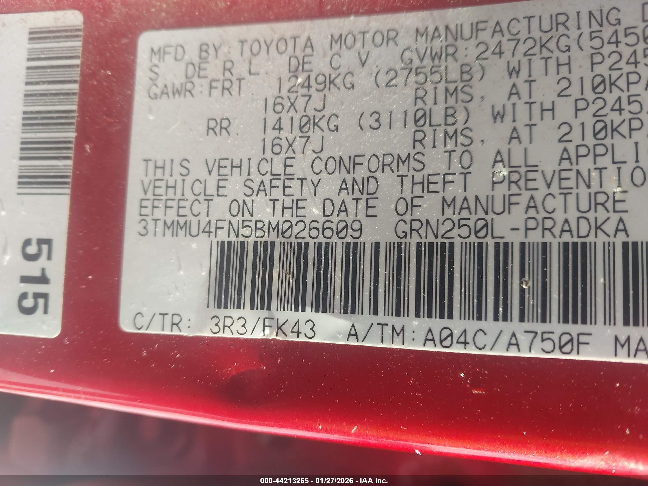 TOYOTA TACOMA image 9
