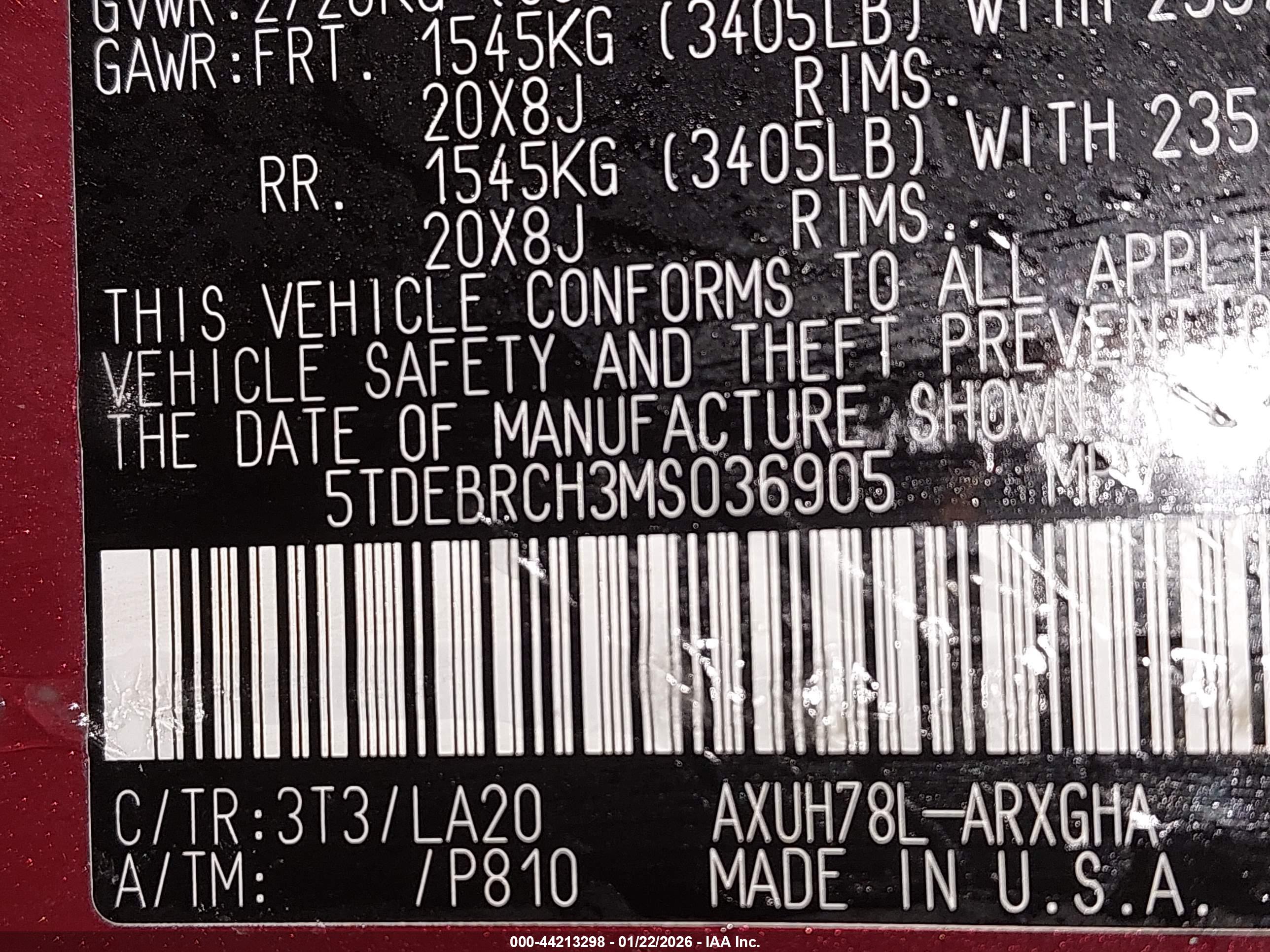 TOYOTA HIGHLANDER image 9