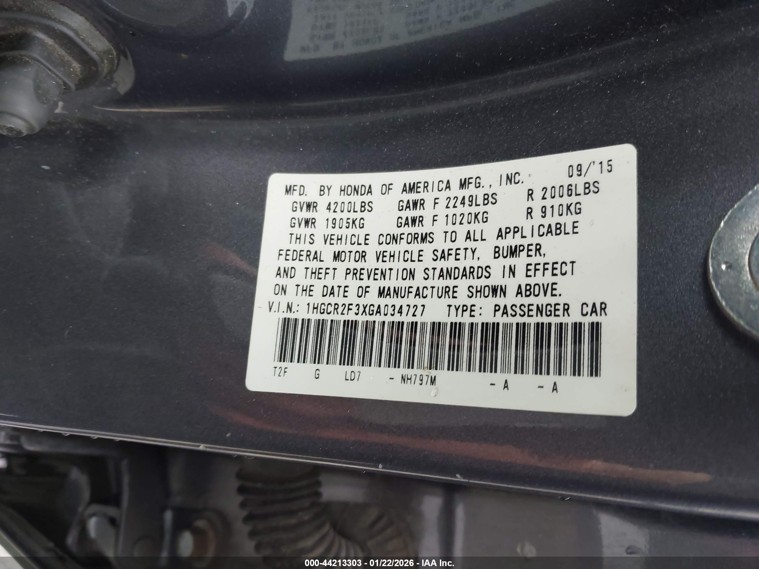 HONDA ACCORD image 9