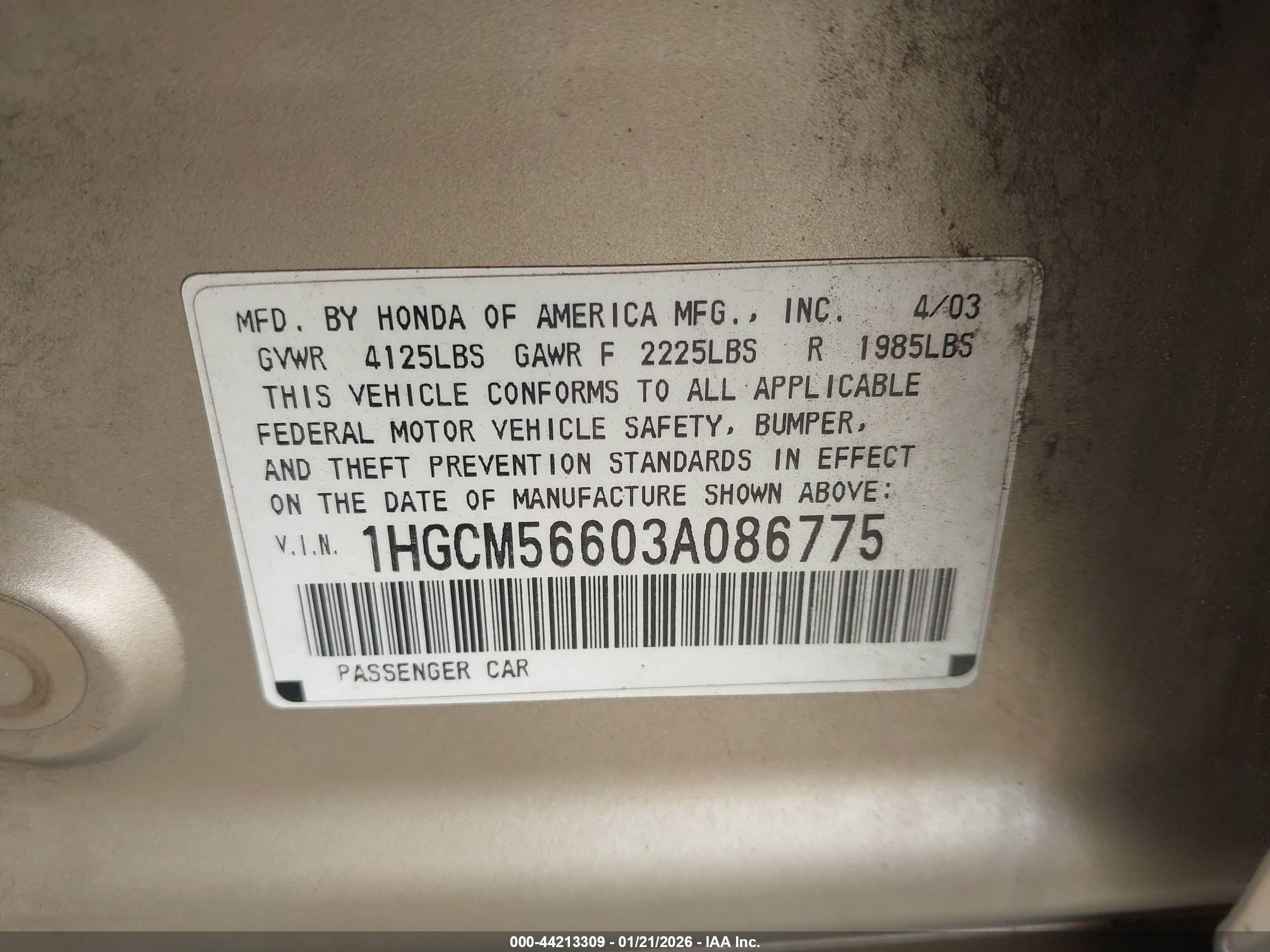 HONDA ACCORD image 9