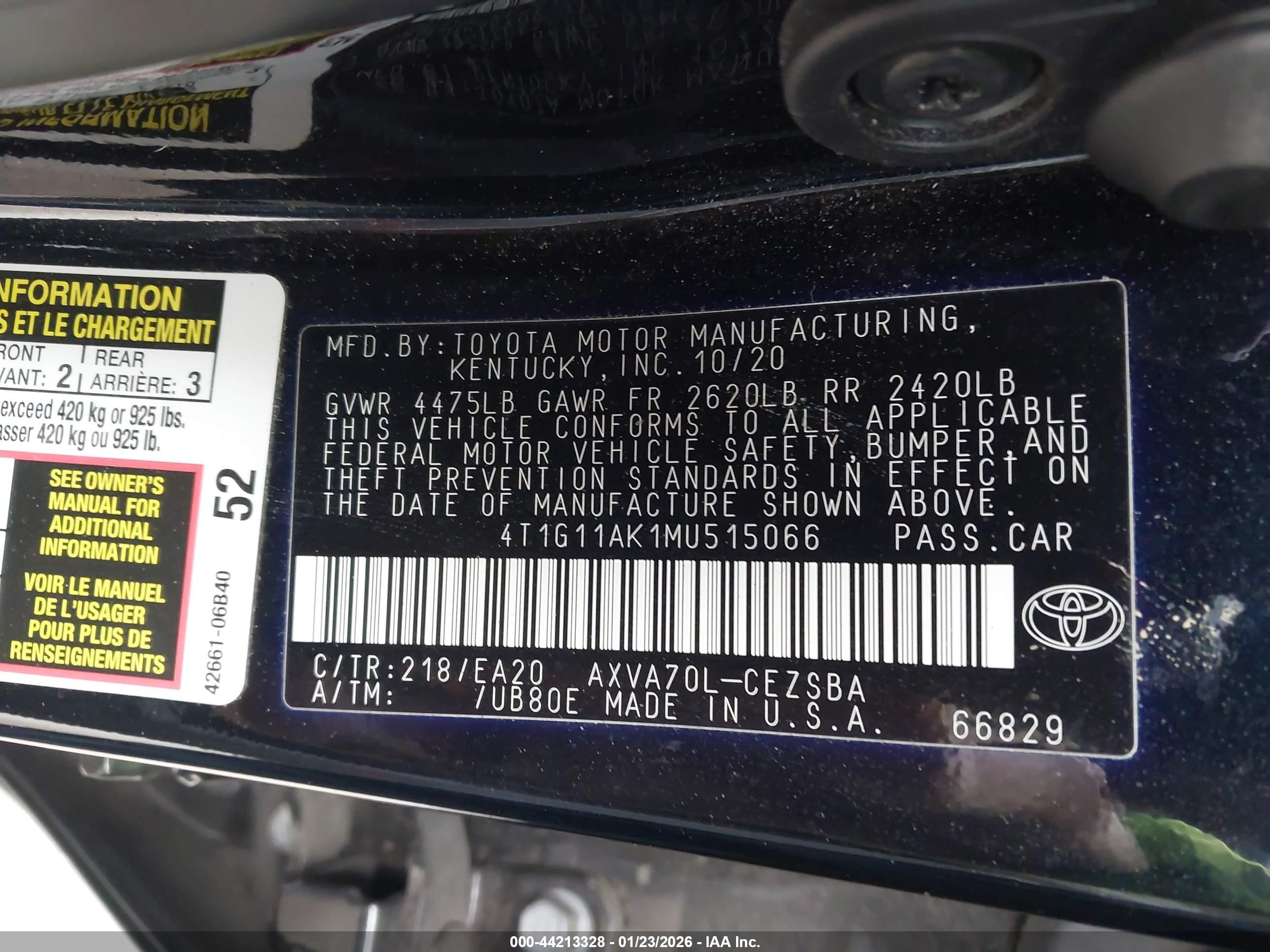 TOYOTA CAMRY image 9