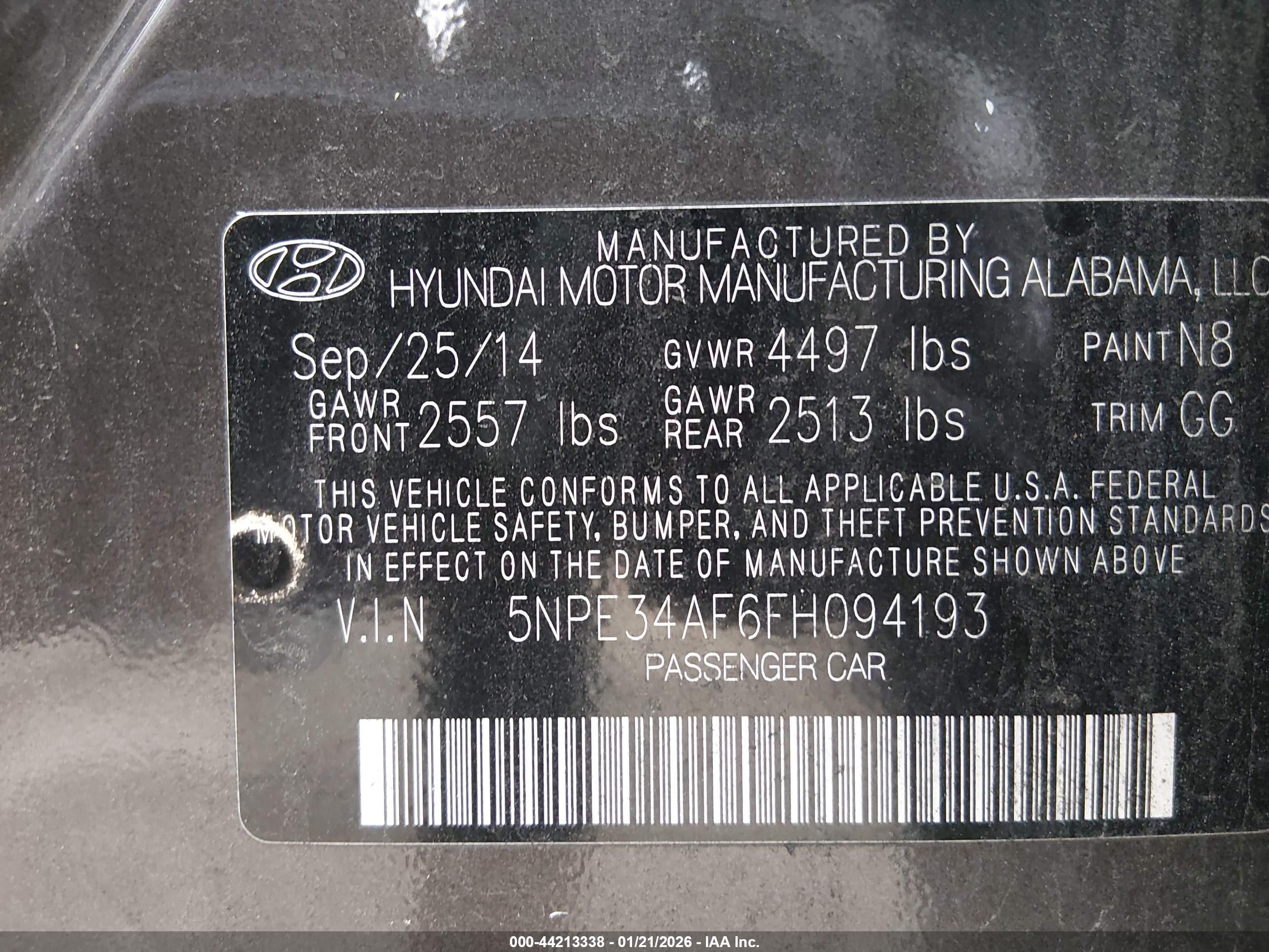 HYUNDAI SONATA image 9