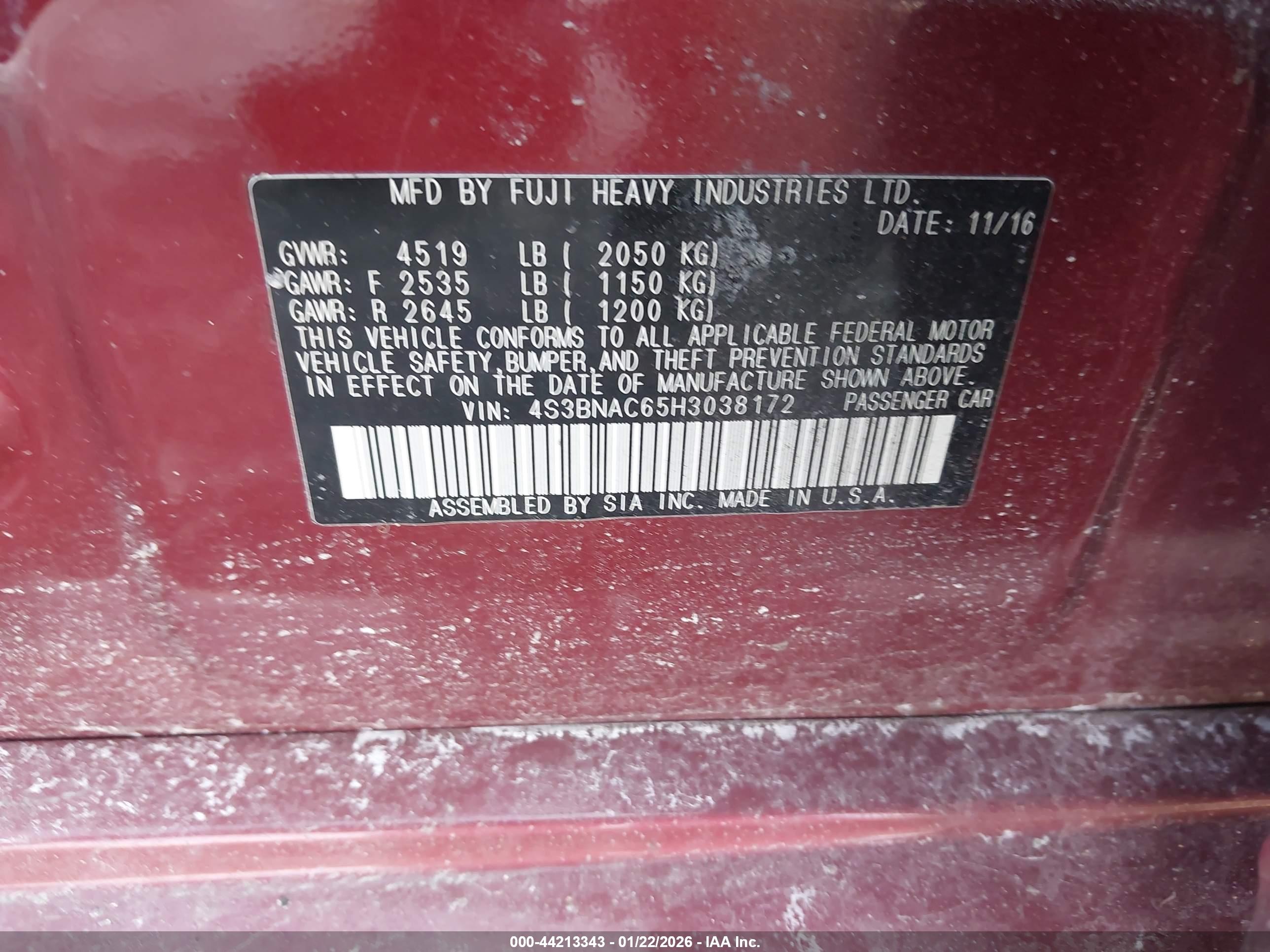 SUBARU LEGACY image 9