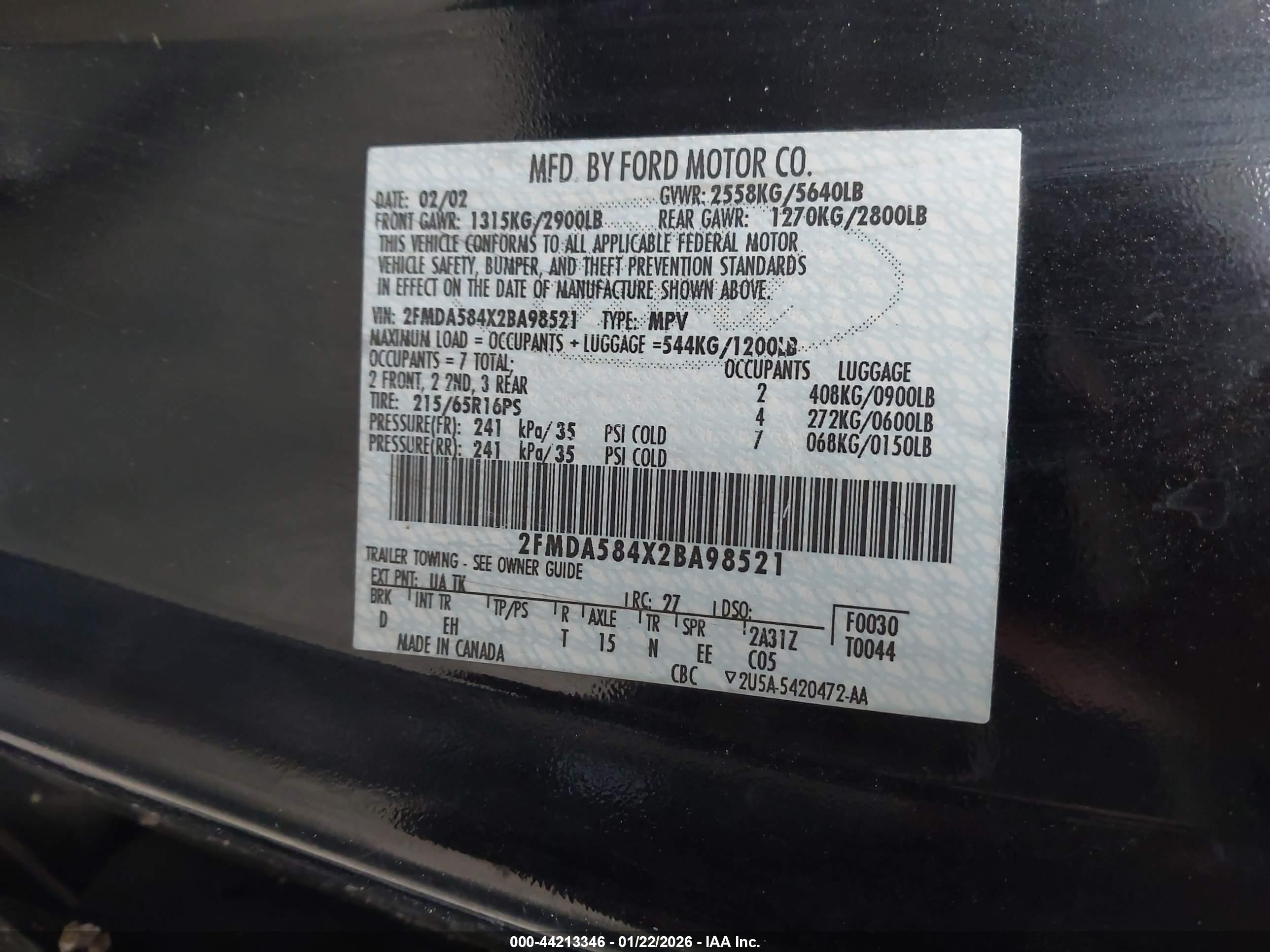 FORD WINDSTAR image 9