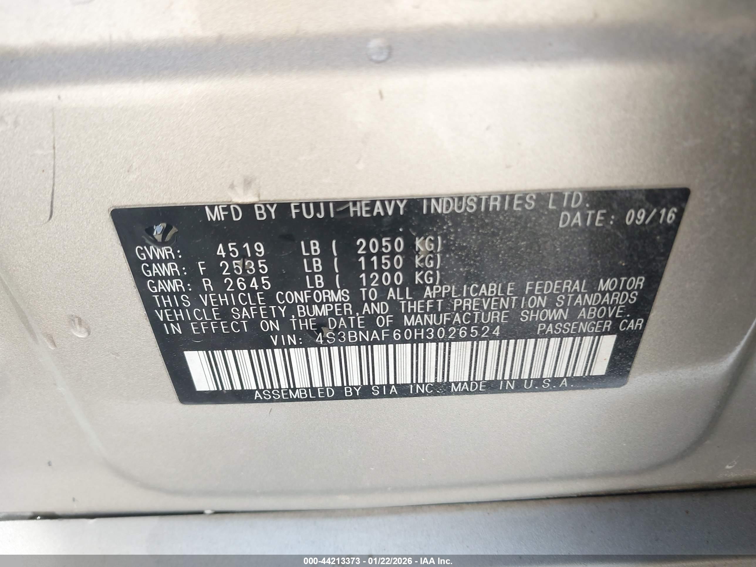 SUBARU LEGACY image 9
