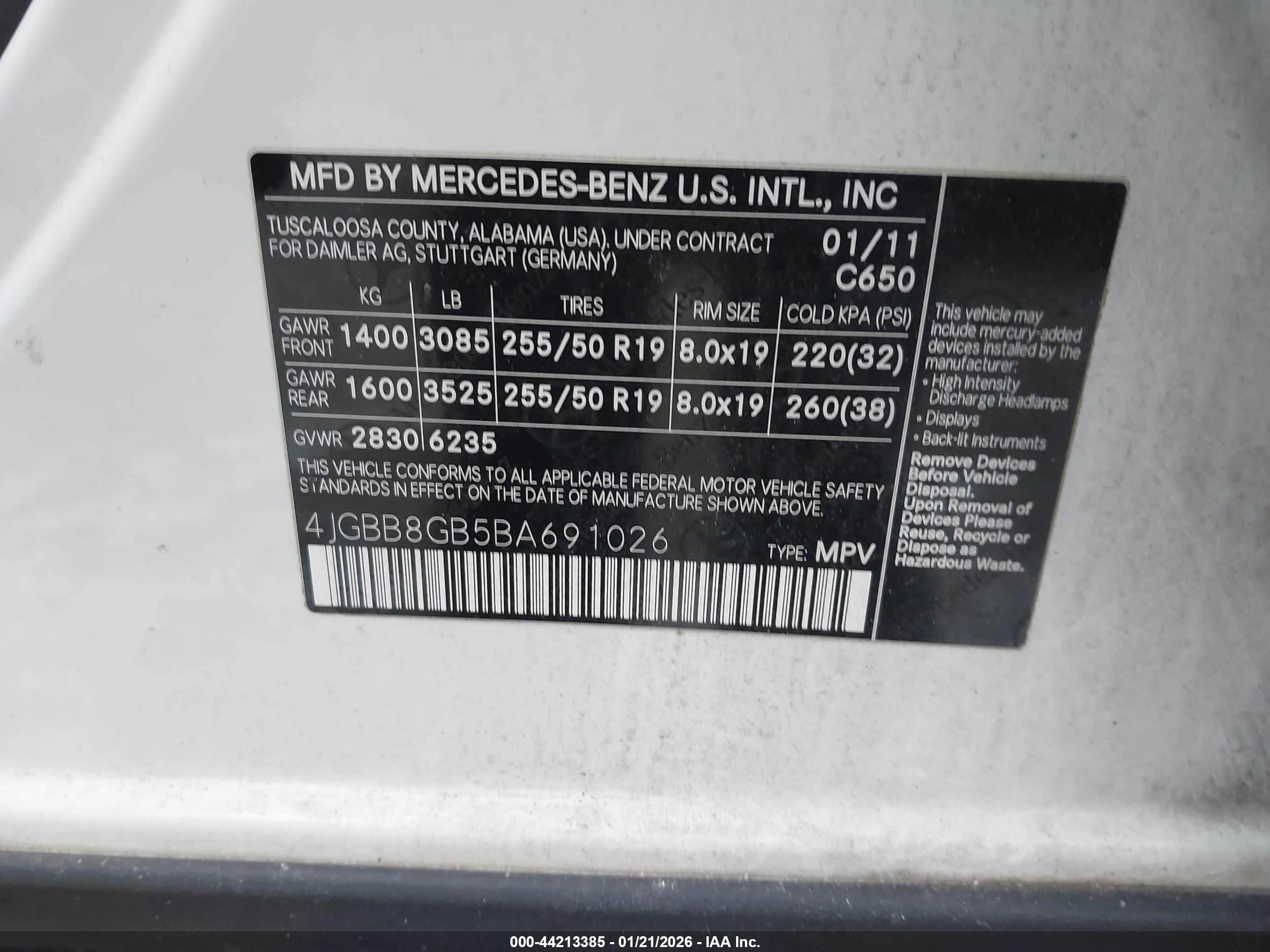 MERCEDES-BENZ ML image 9