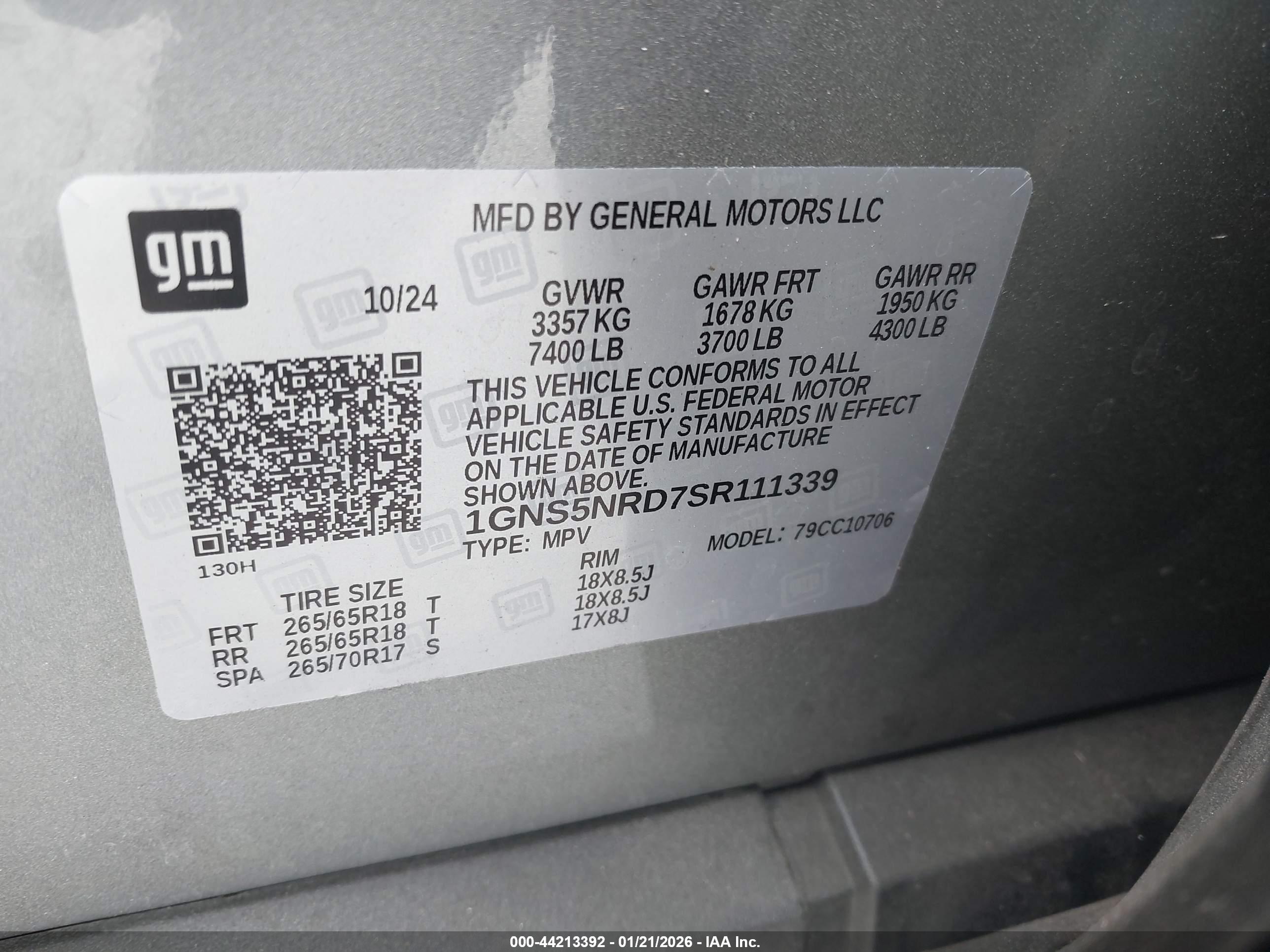 CHEVROLET TAHOE image 9