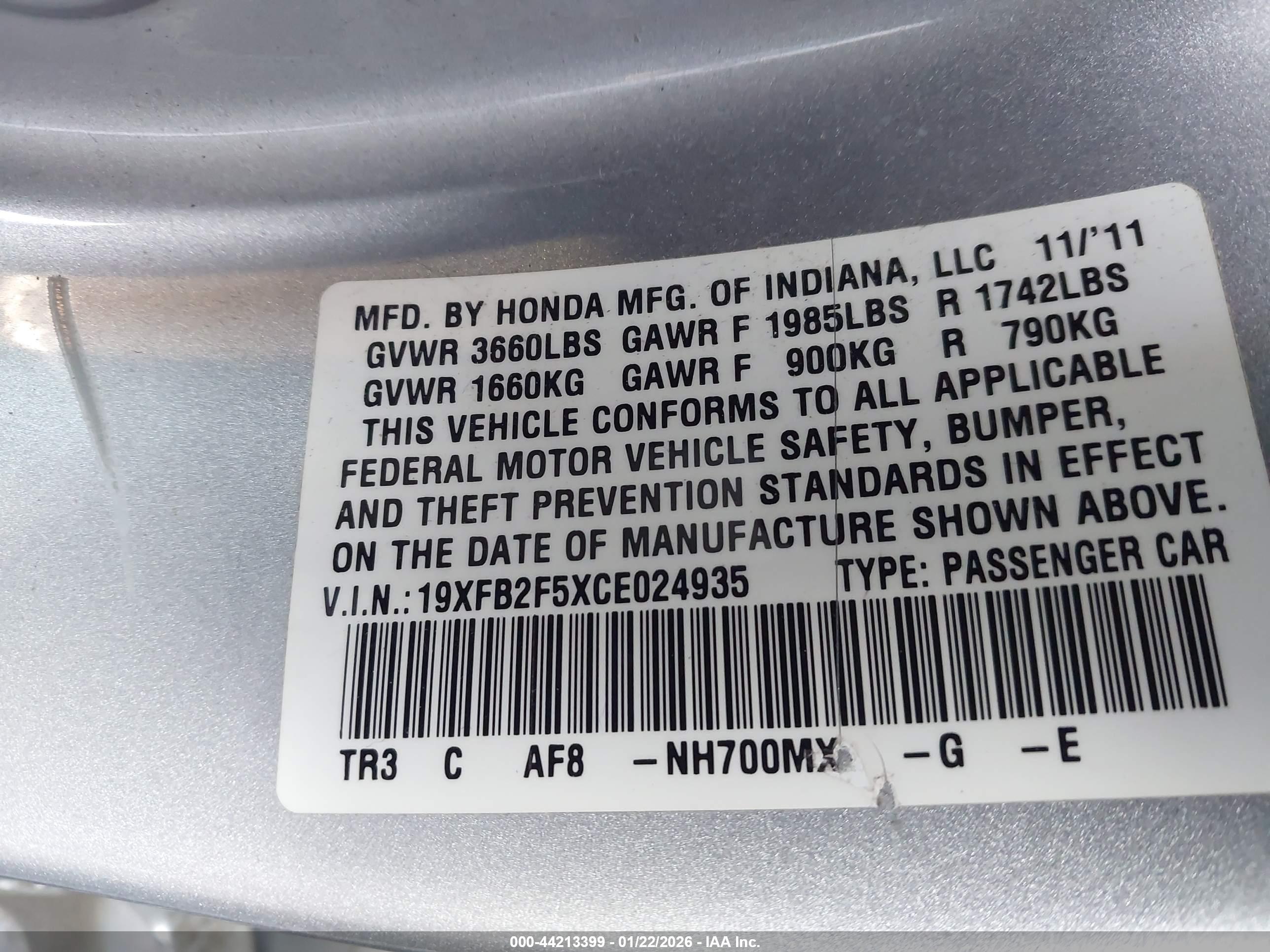 HONDA CIVIC image 9