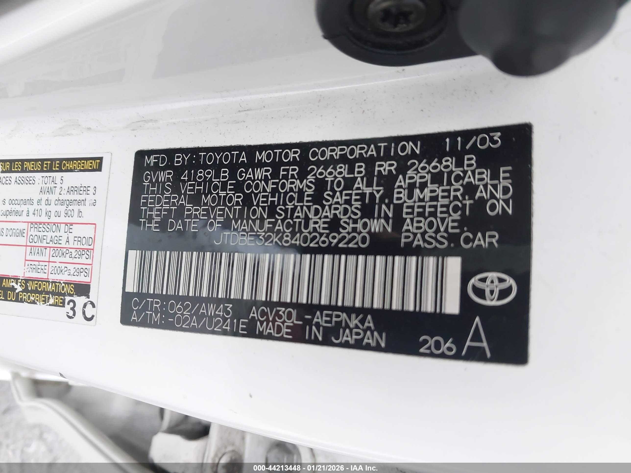 TOYOTA CAMRY image 9