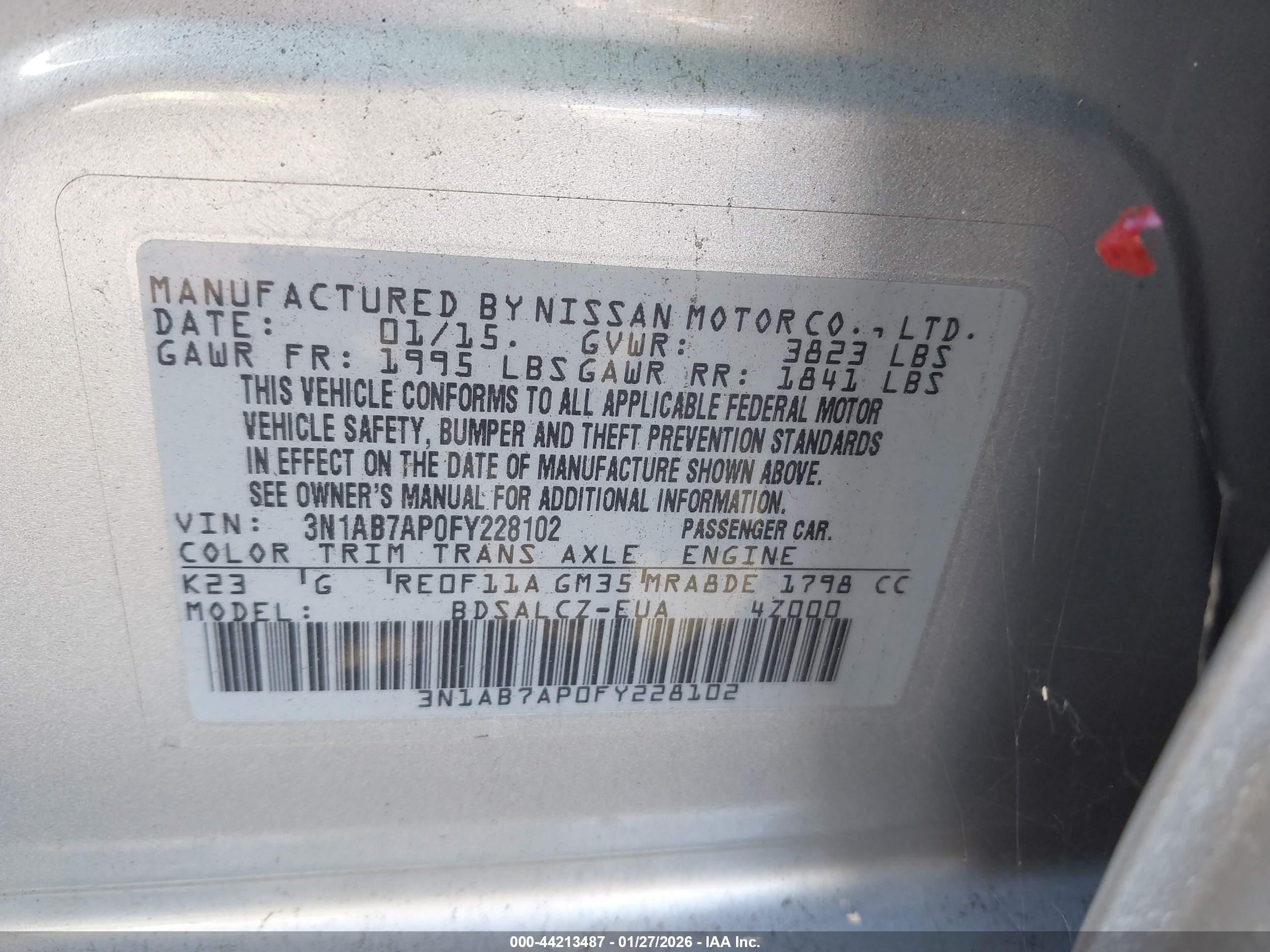 NISSAN SENTRA image 9