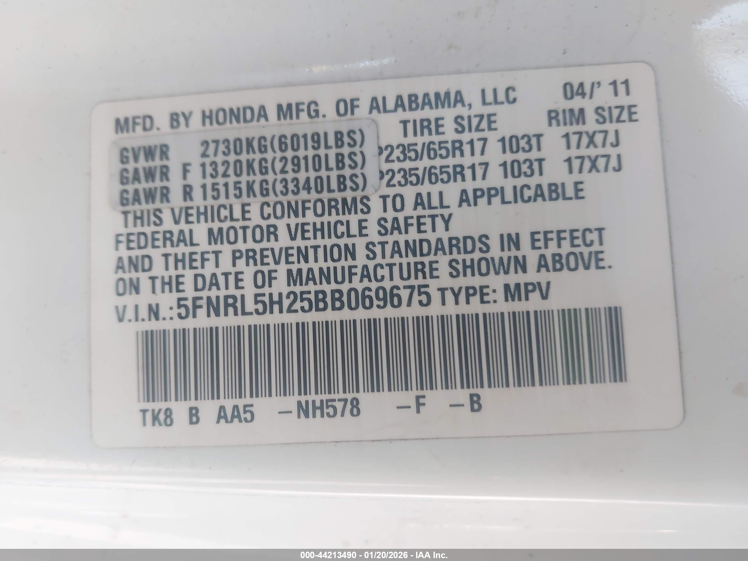 HONDA ODYSSEY image 9