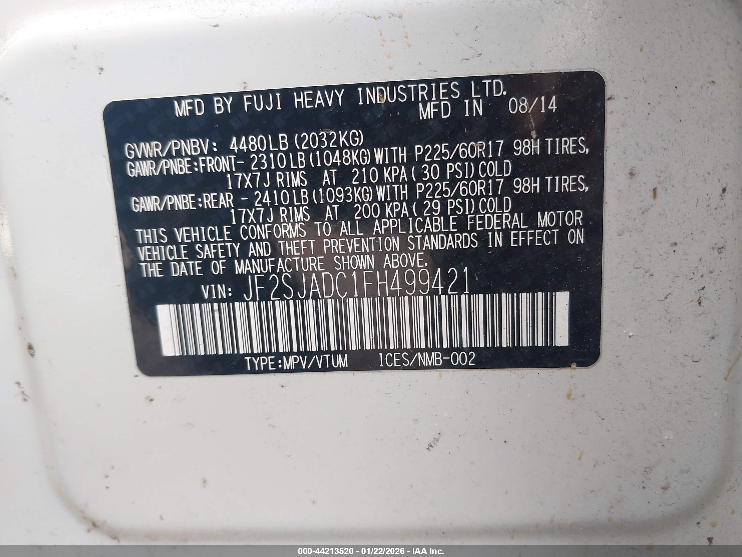 SUBARU FORESTER image 9