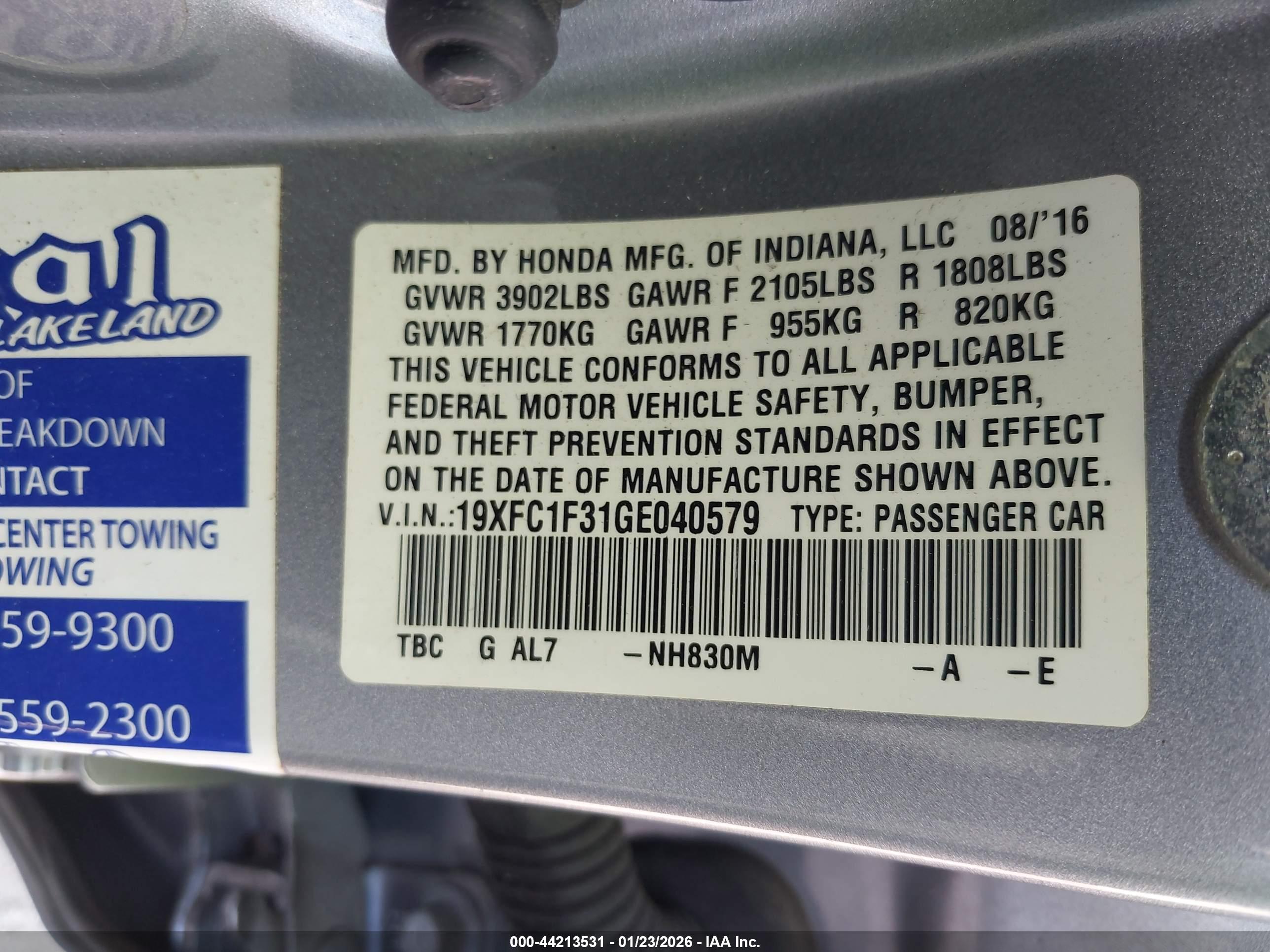 HONDA CIVIC image 9