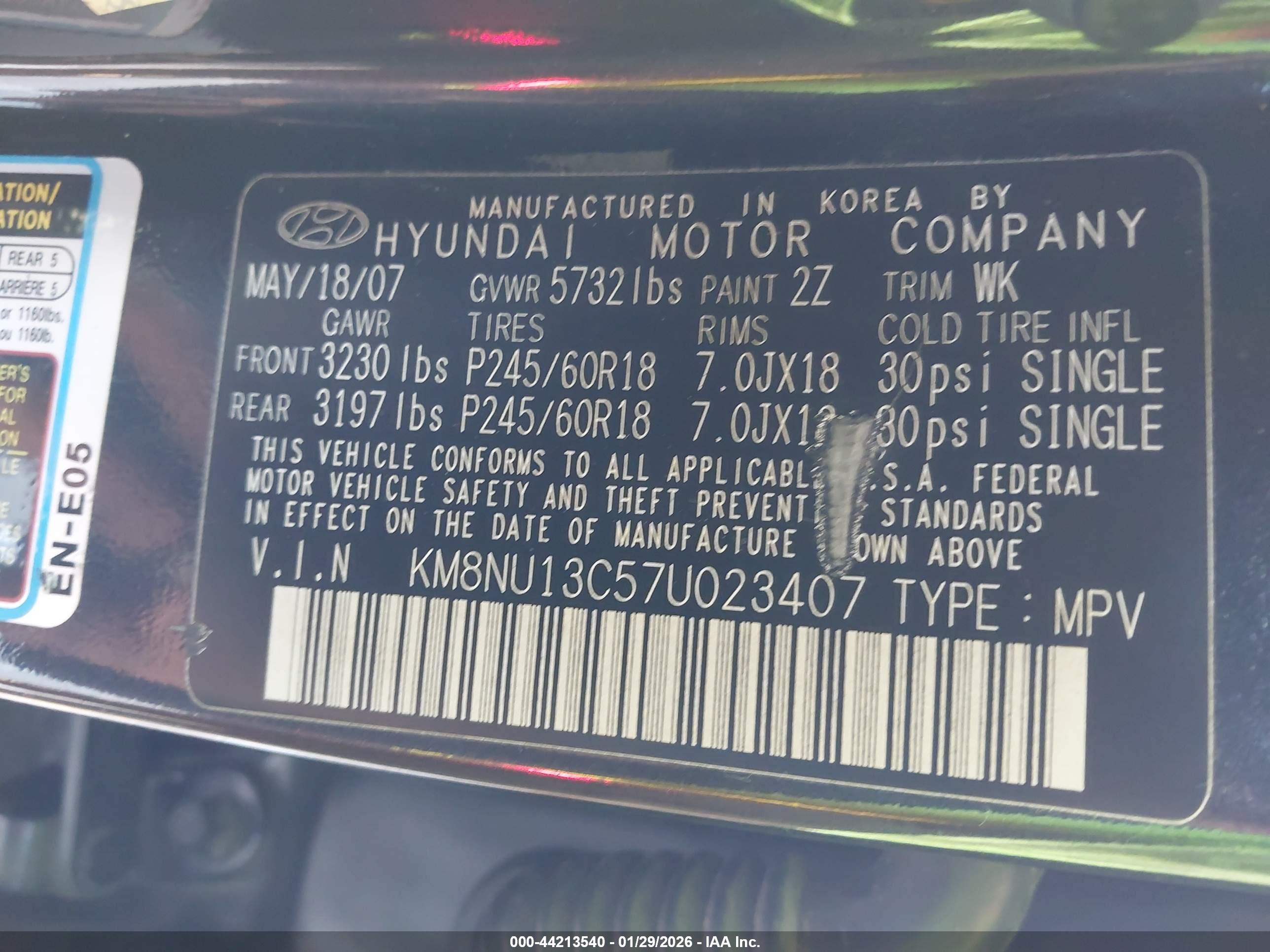 HYUNDAI VERACRUZ image 9
