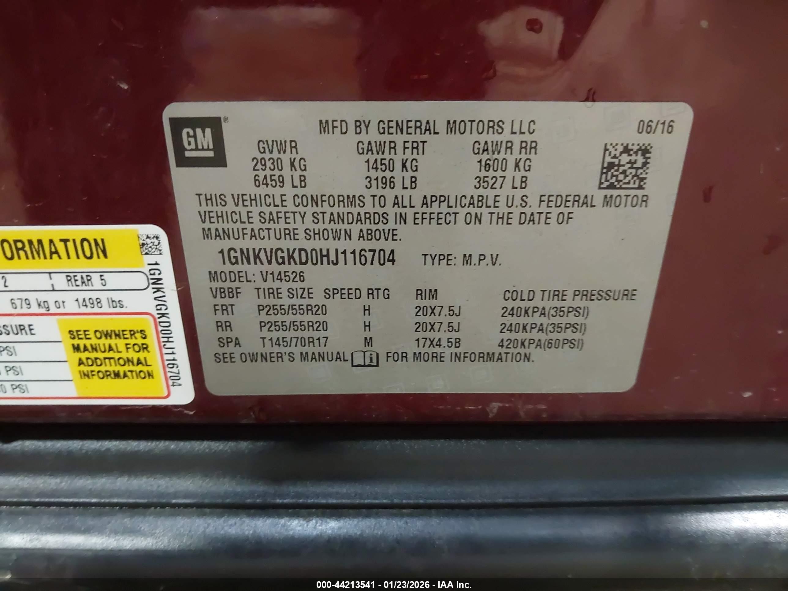 CHEVROLET TRAVERSE image 9