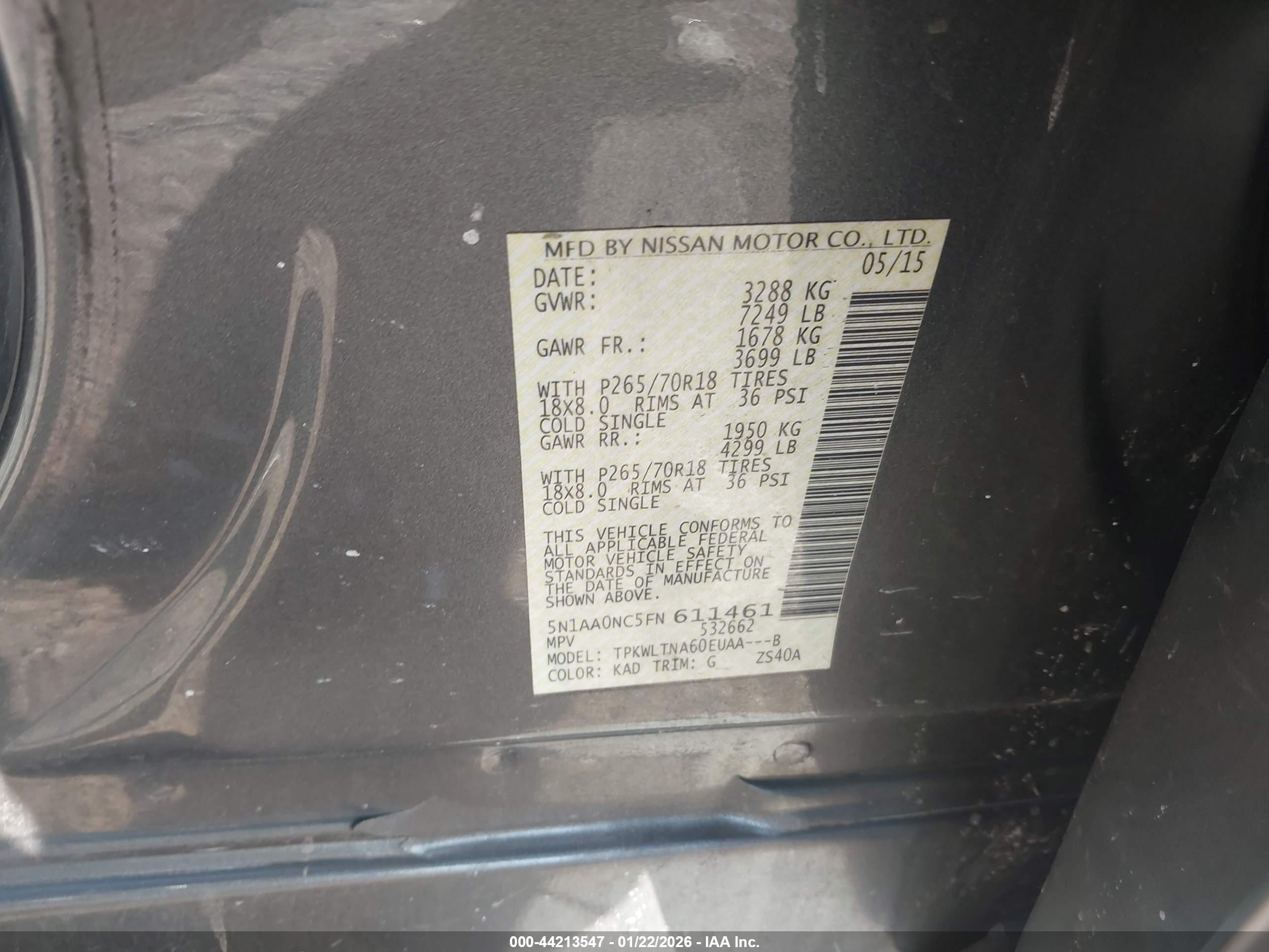 NISSAN ARMADA image 9