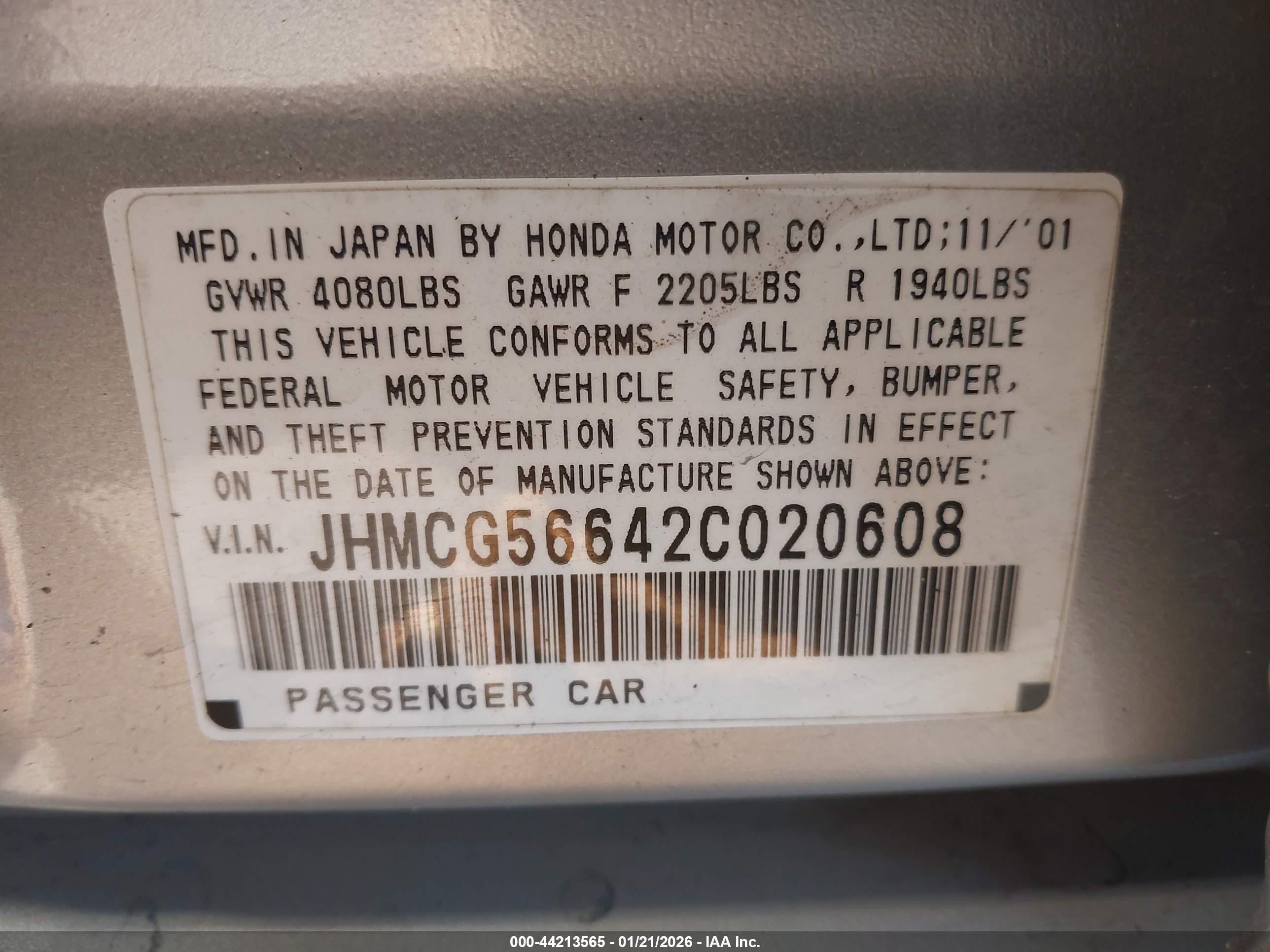 HONDA ACCORD image 9