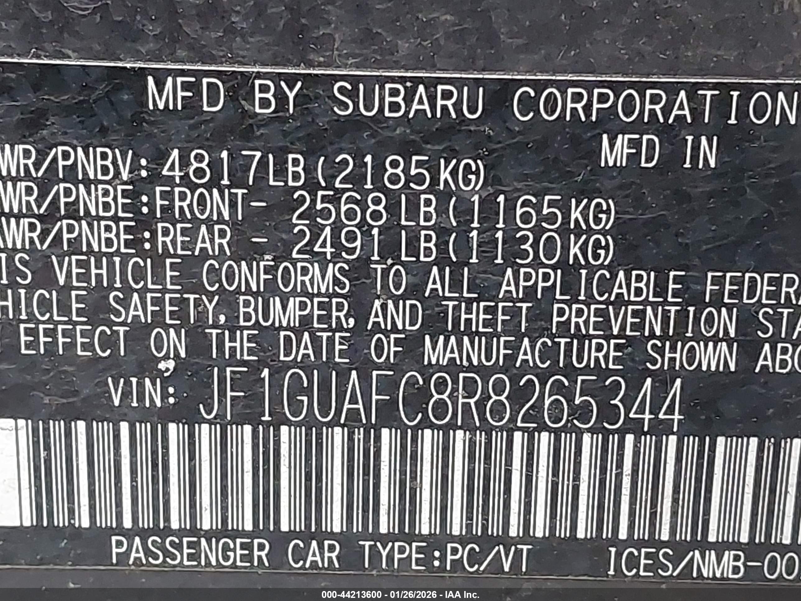 SUBARU IMPREZA image 9