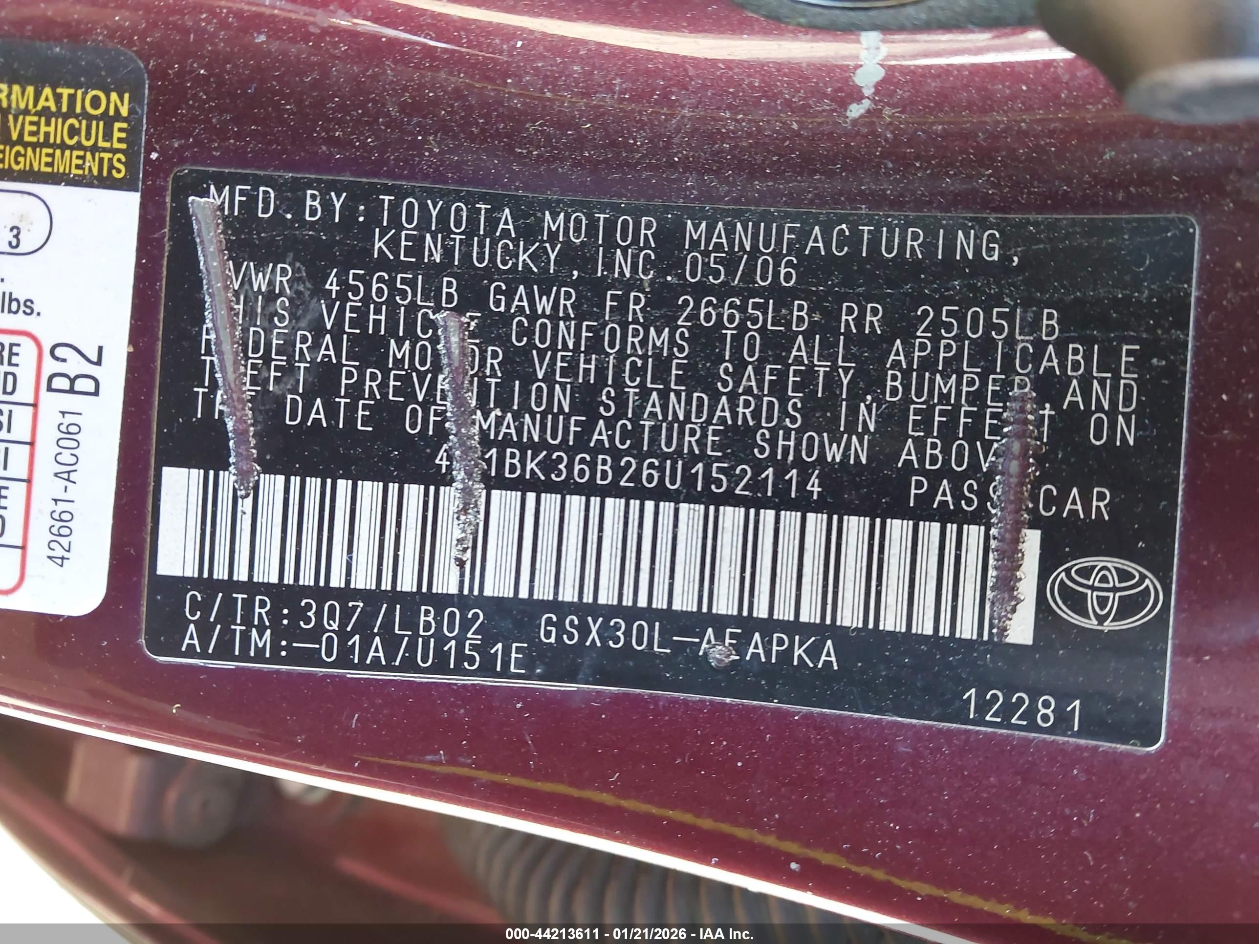 TOYOTA AVALON image 9