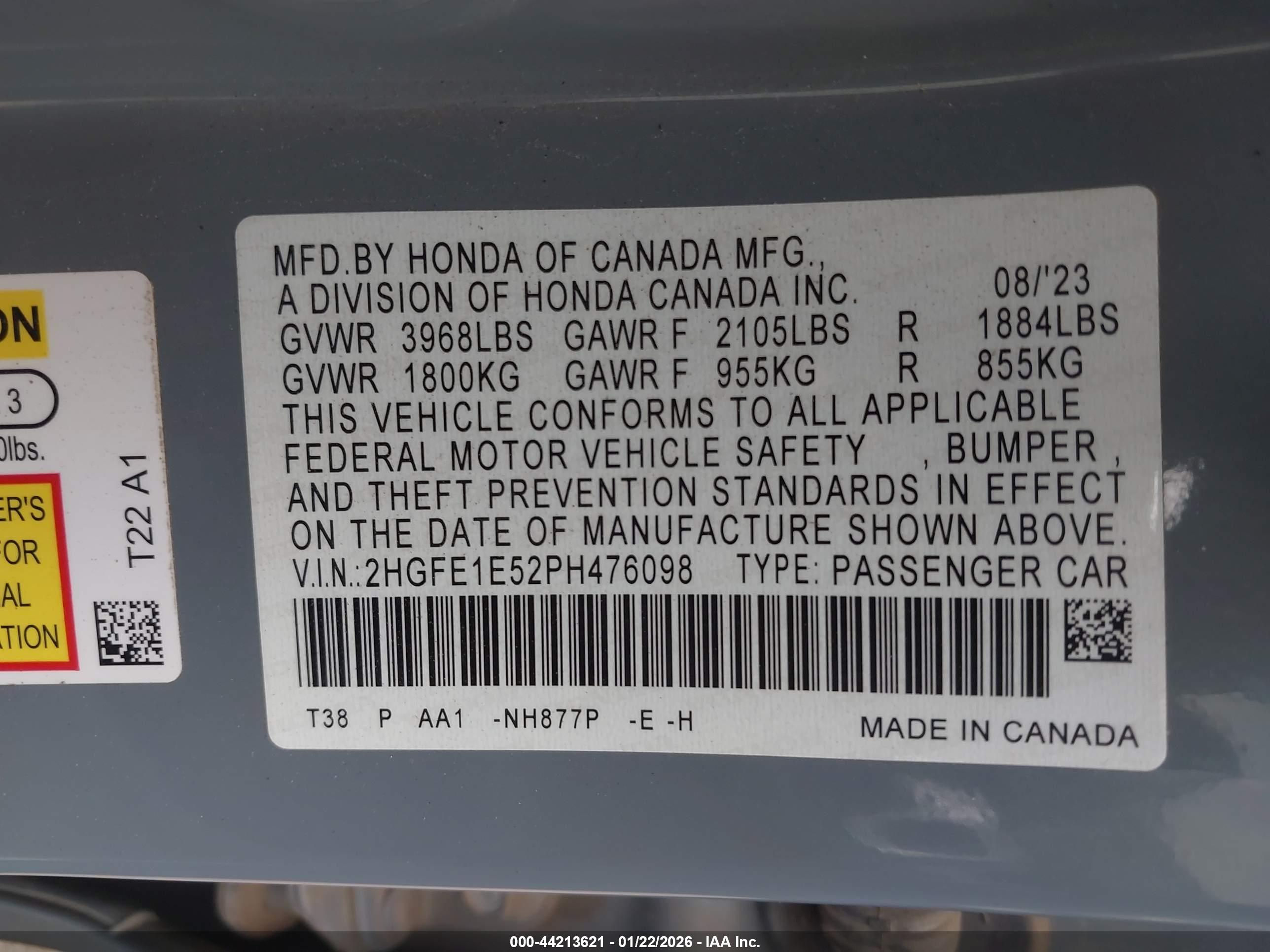 HONDA CIVIC image 9