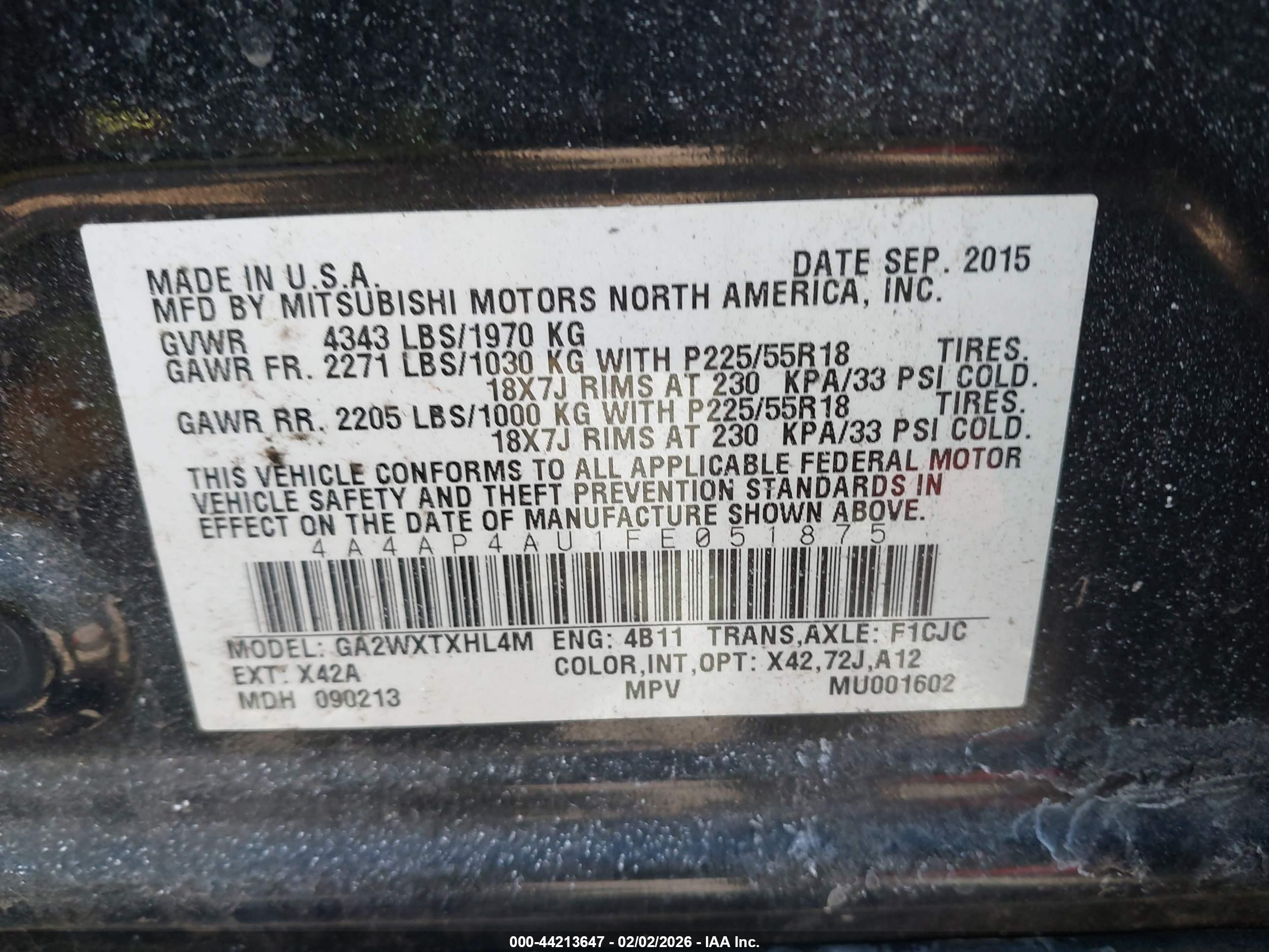 MITSUBISHI OUTLANDER image 9
