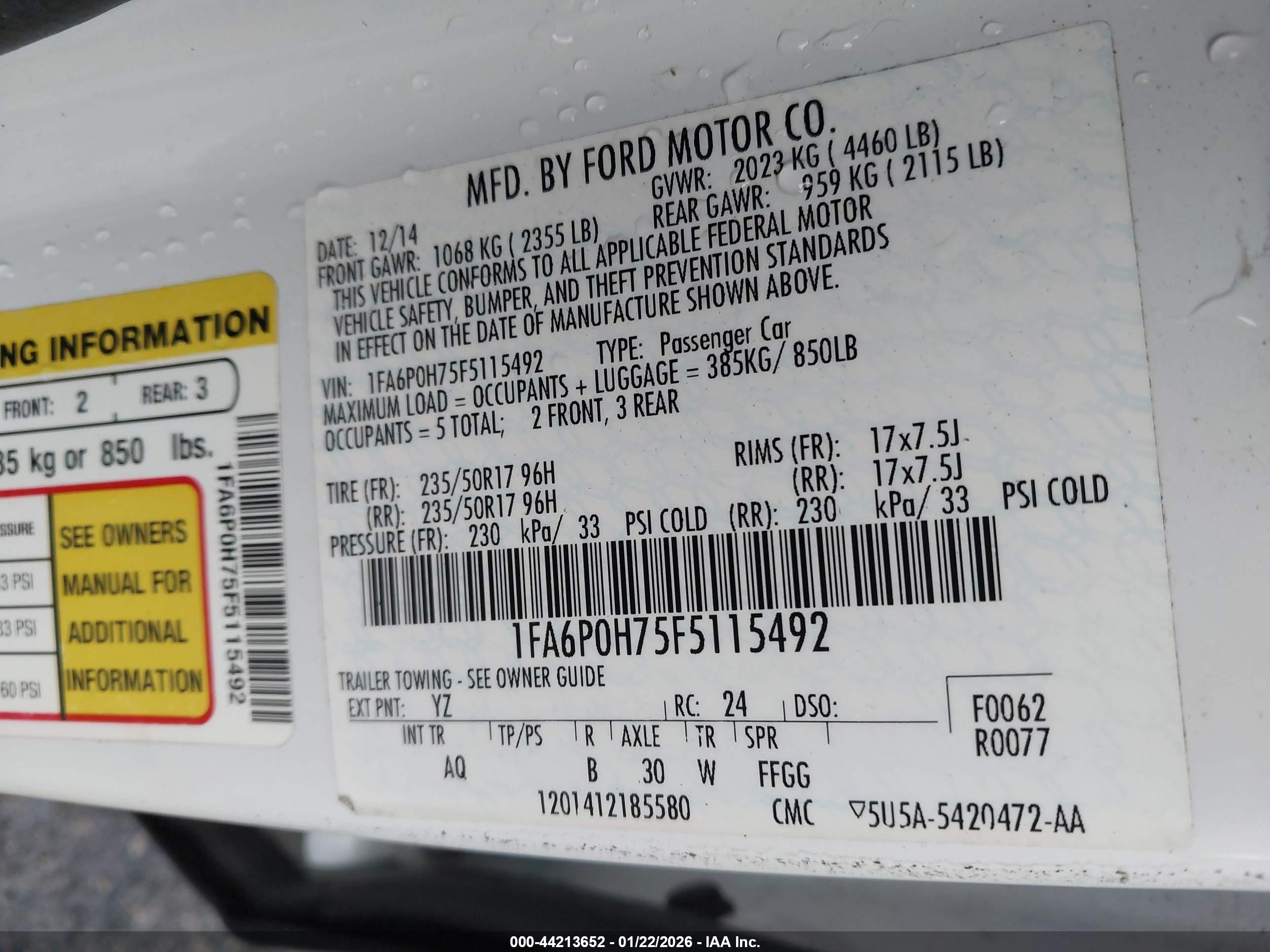 FORD FUSION image 9