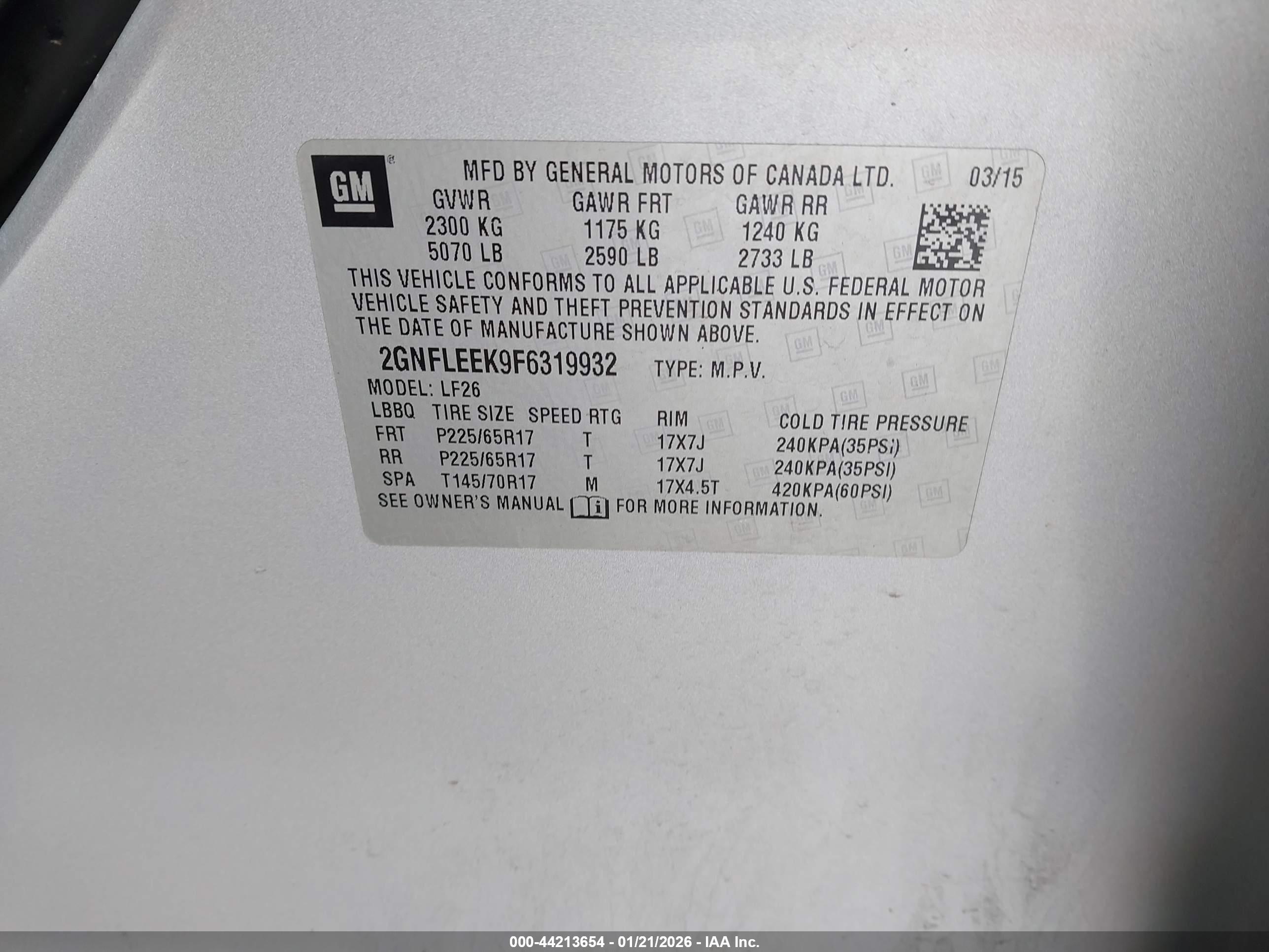 CHEVROLET EQUINOX image 9