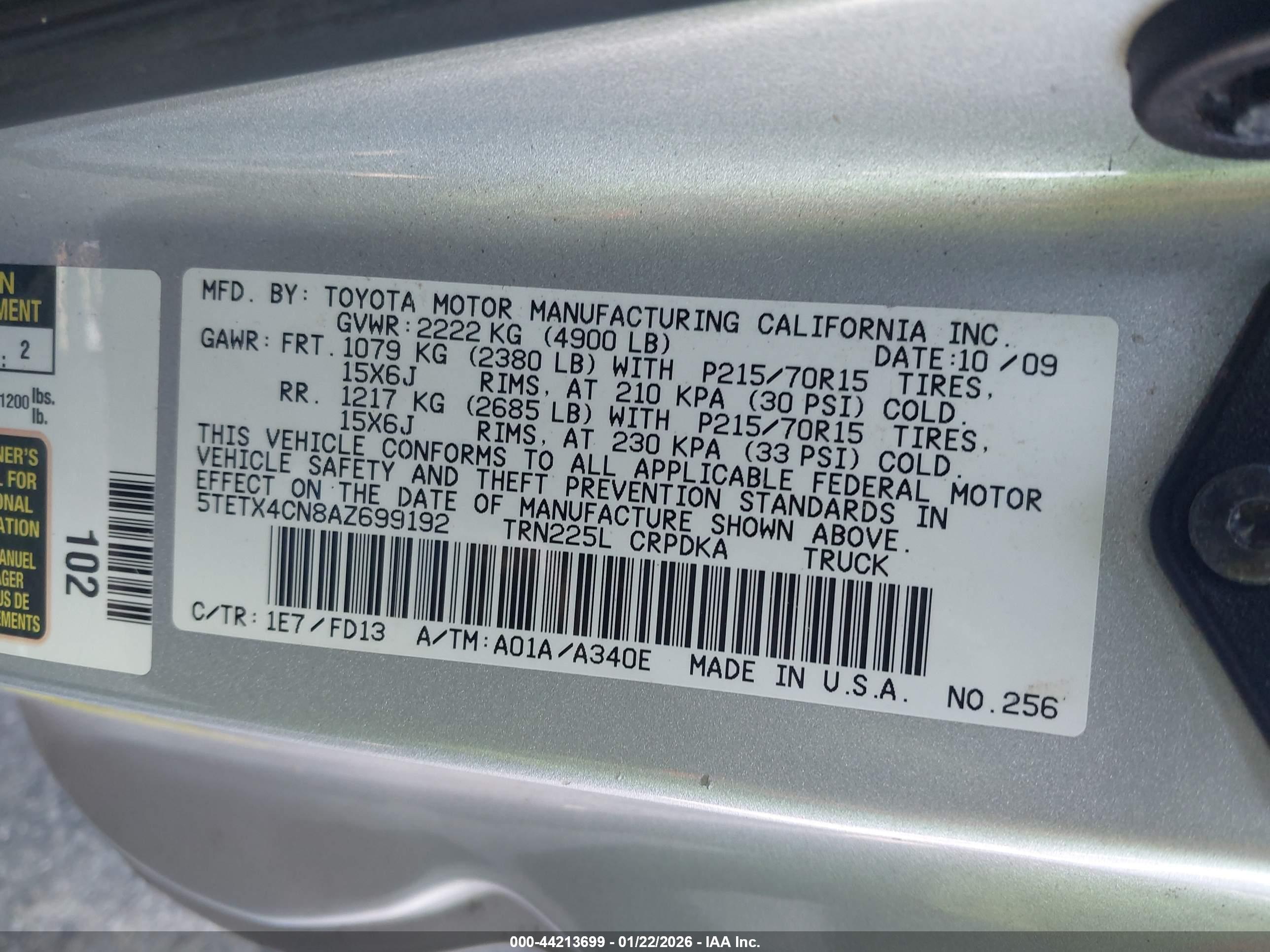 TOYOTA TACOMA image 9