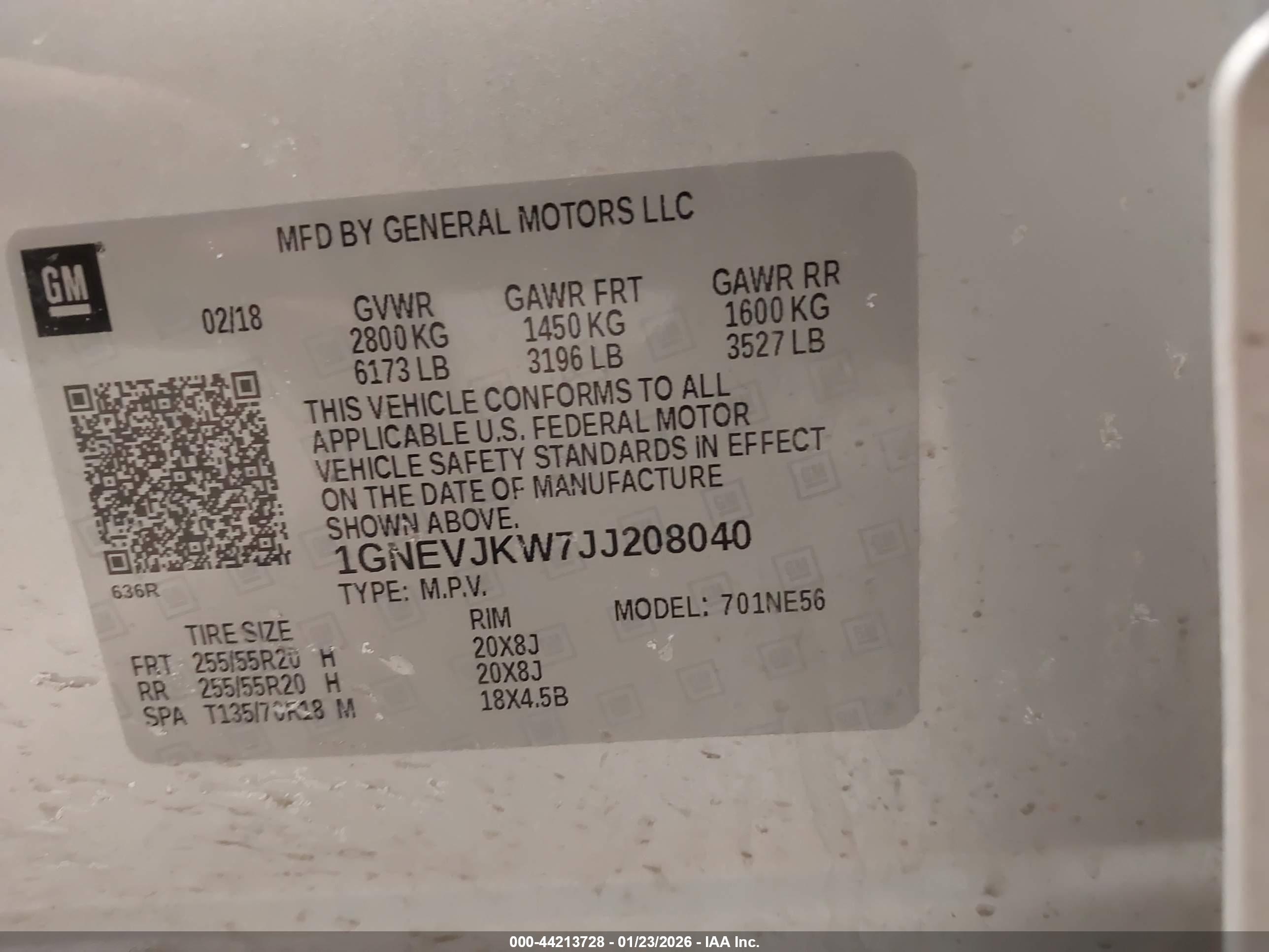 CHEVROLET TRAVERSE image 9