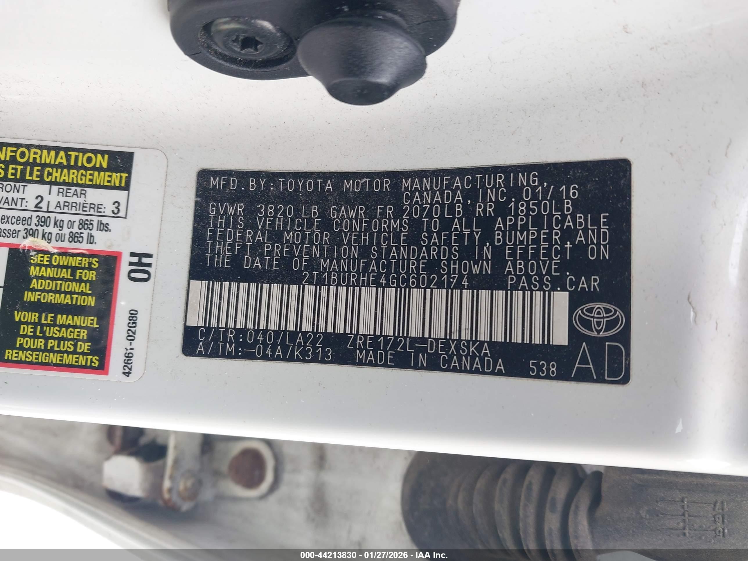 TOYOTA COROLLA image 9