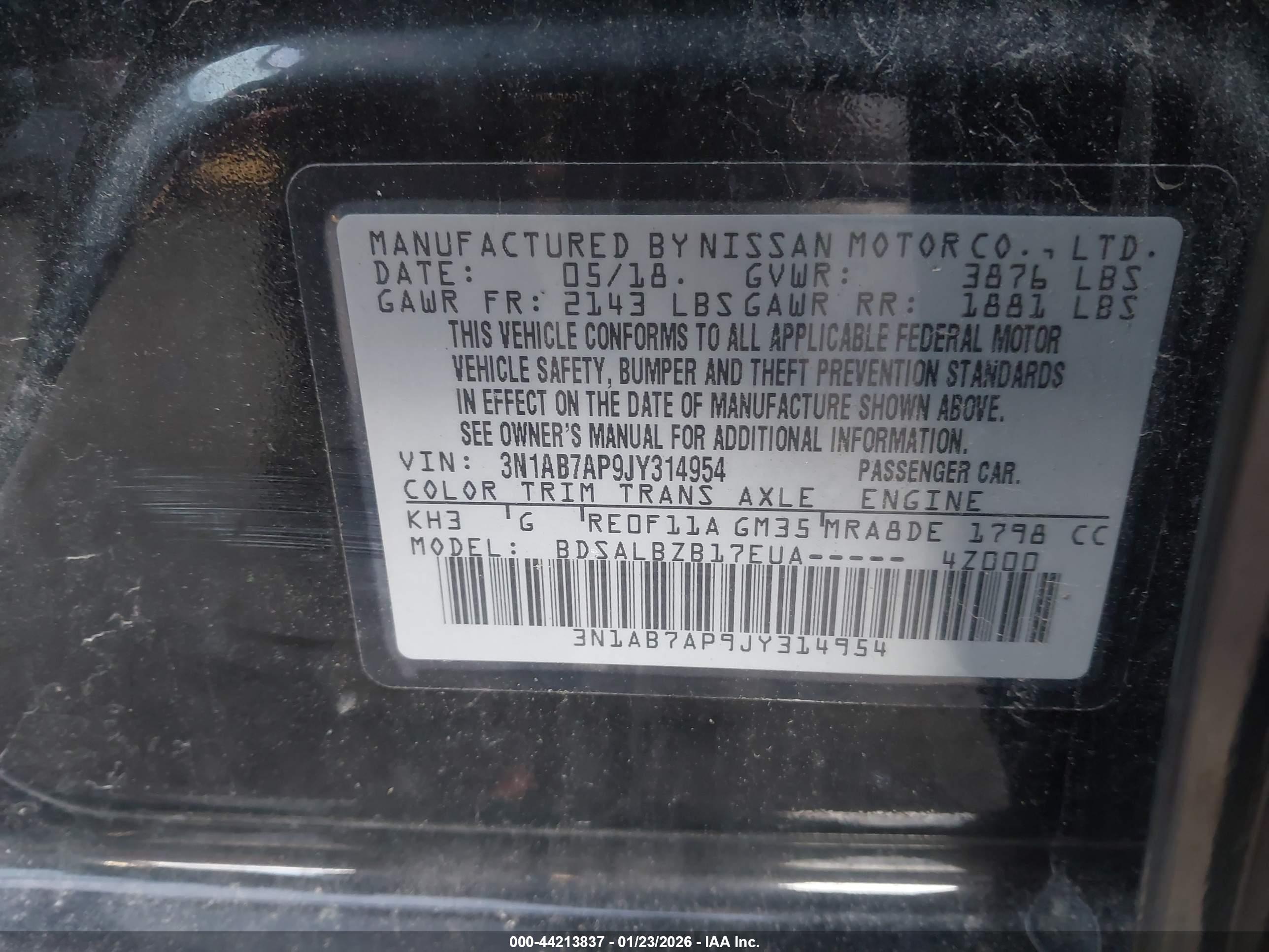 NISSAN SENTRA image 9