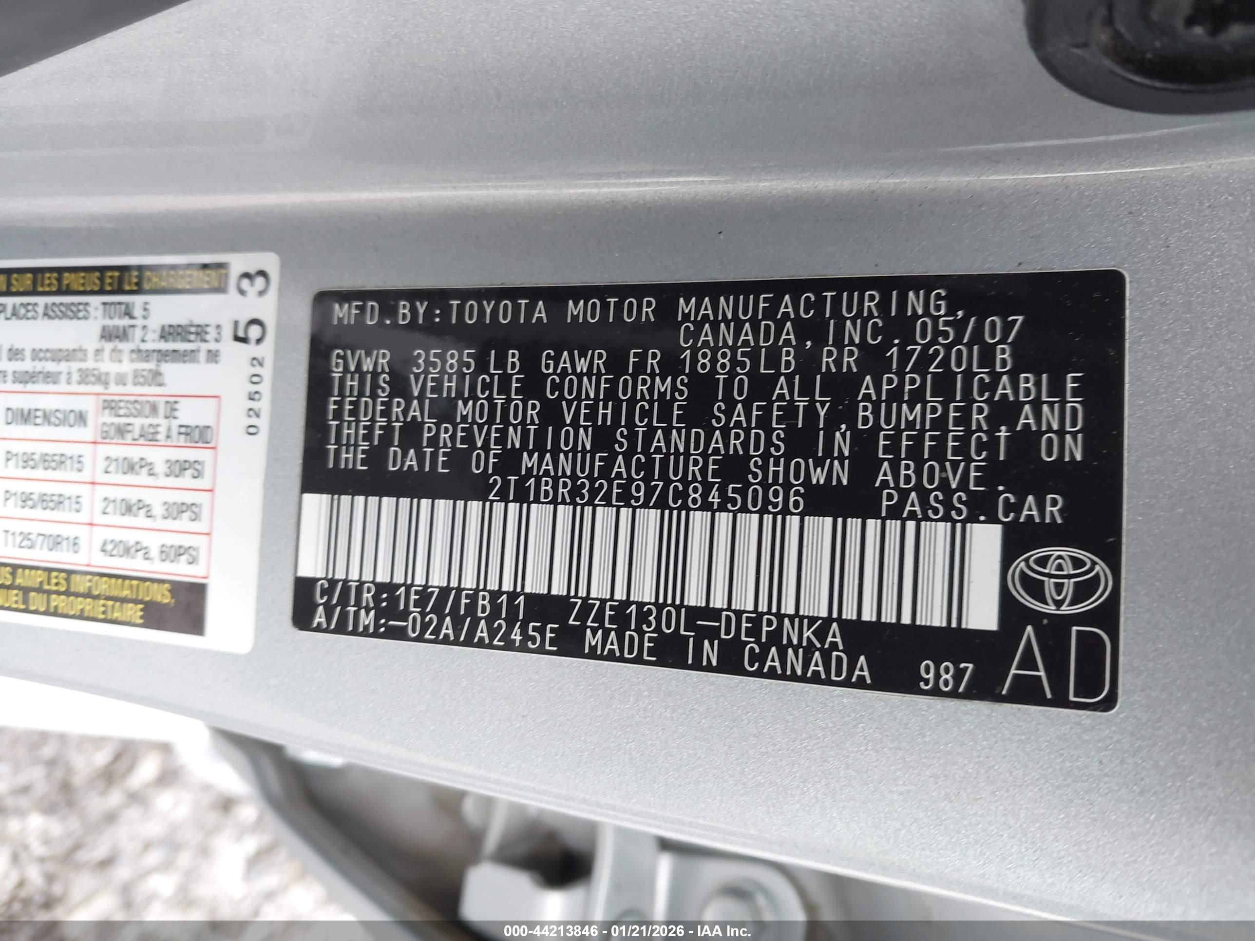 TOYOTA COROLLA image 9