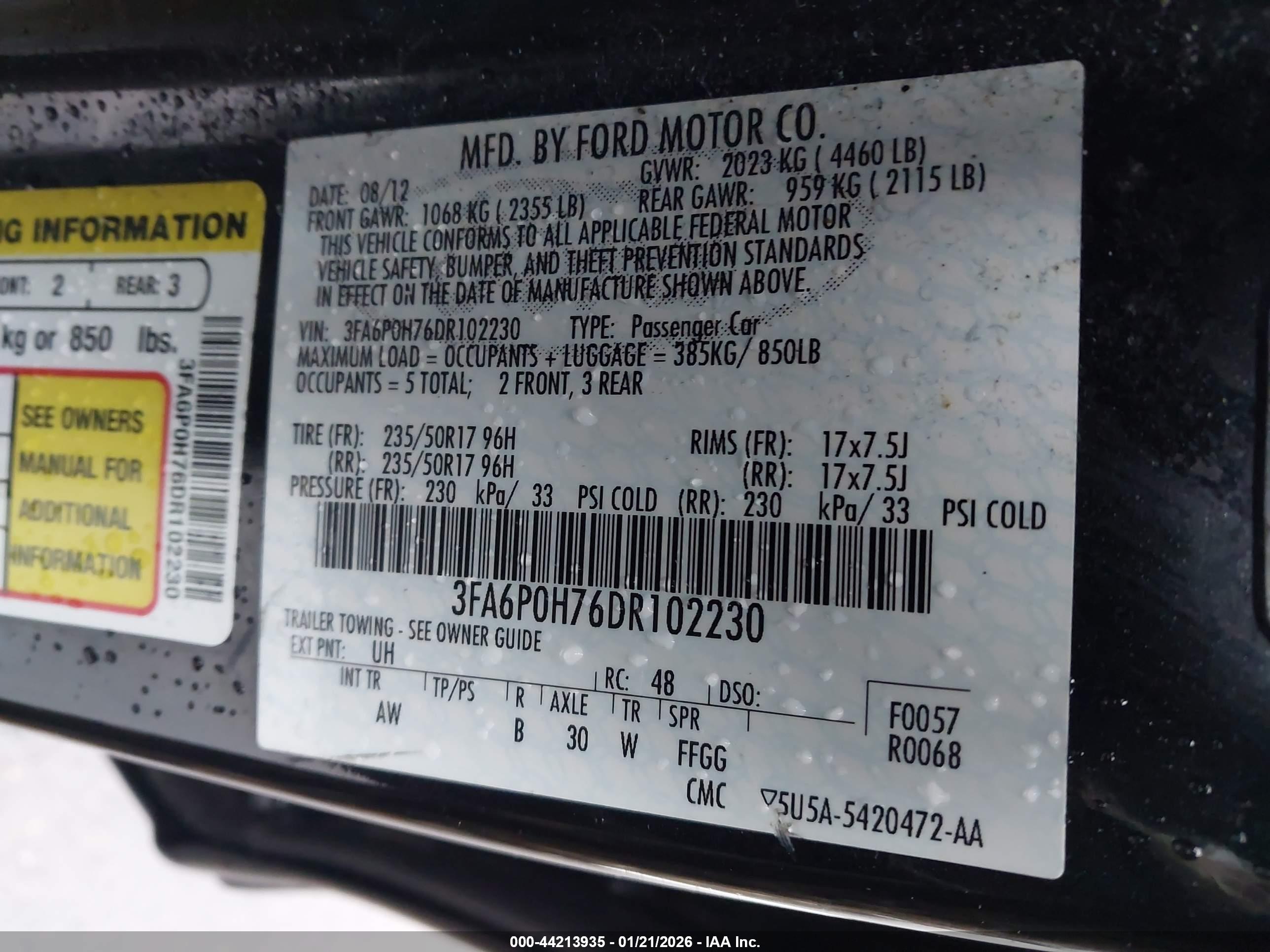 FORD FUSION image 9