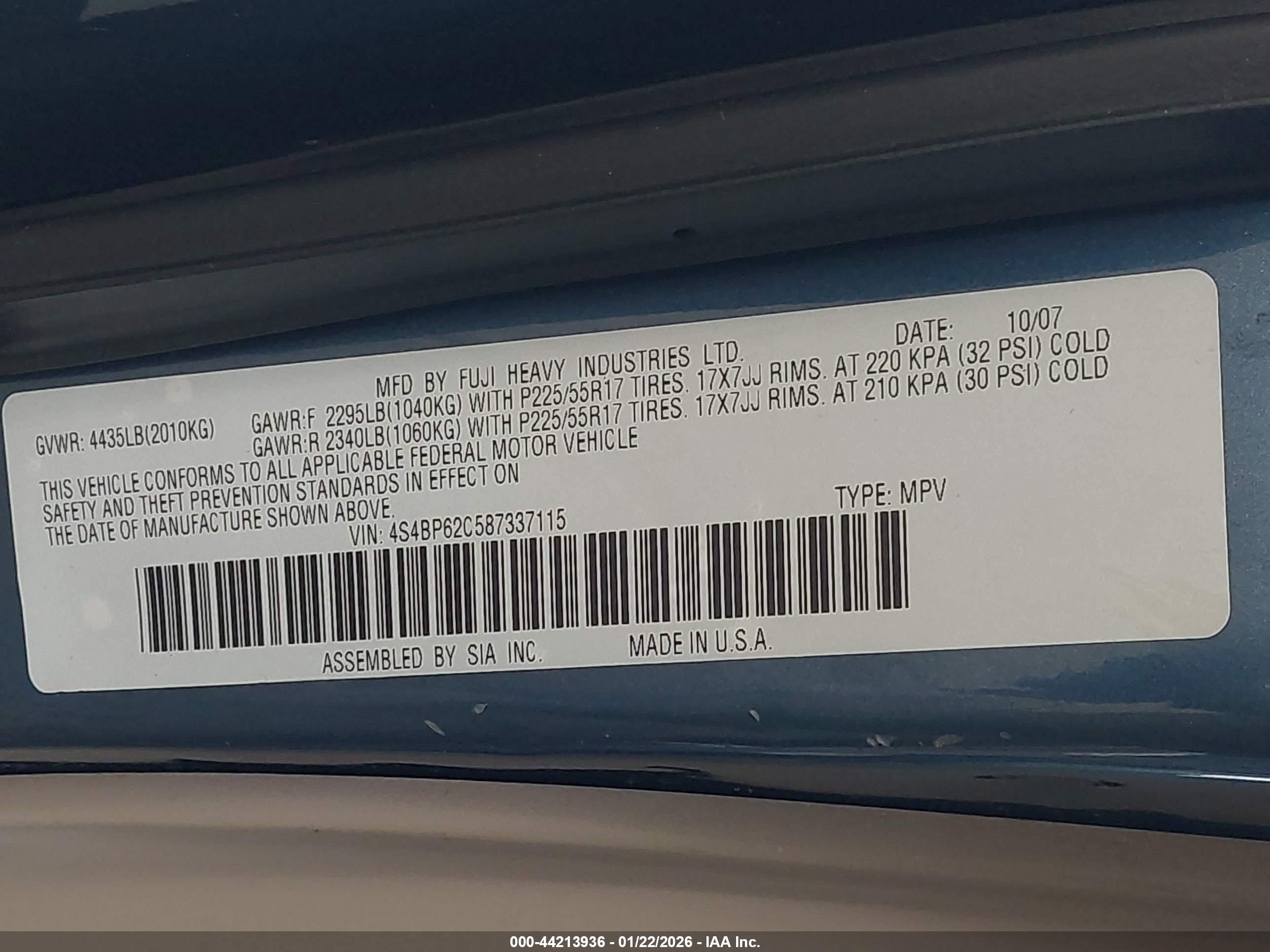 SUBARU OUTBACK image 9