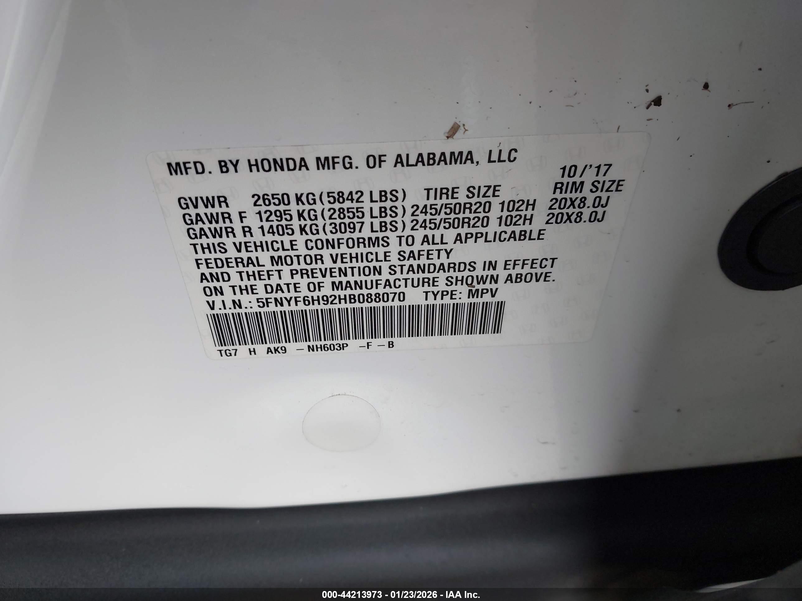 HONDA PILOT image 9