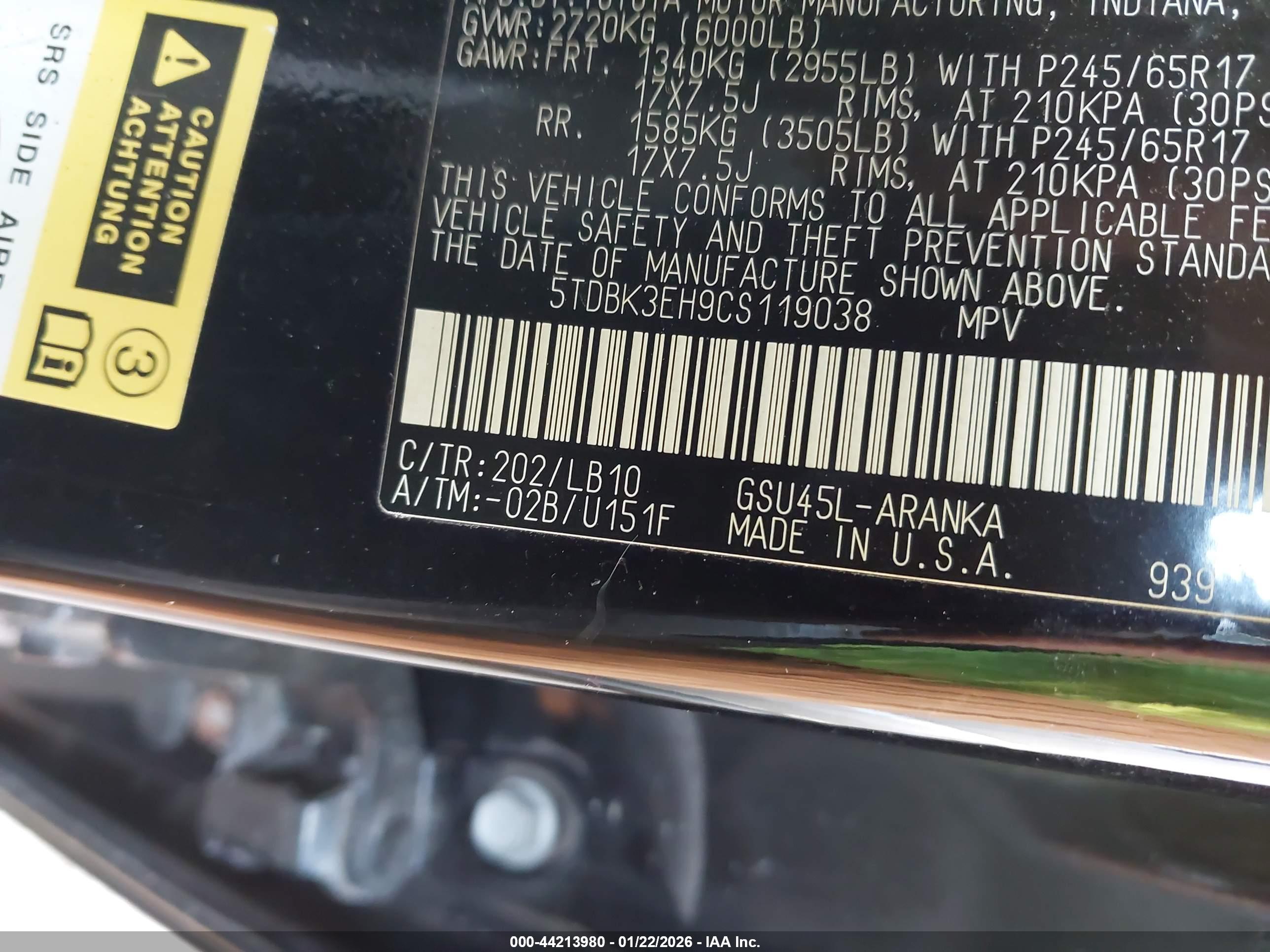 TOYOTA HIGHLANDER image 9