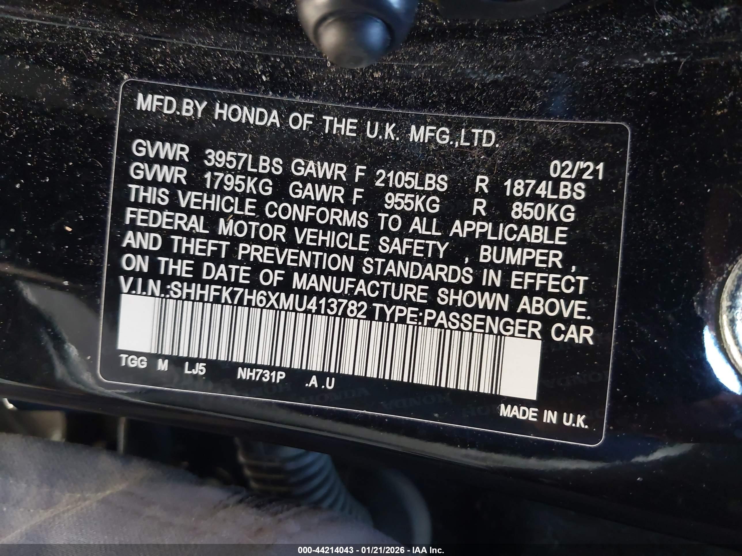 HONDA CIVIC image 9