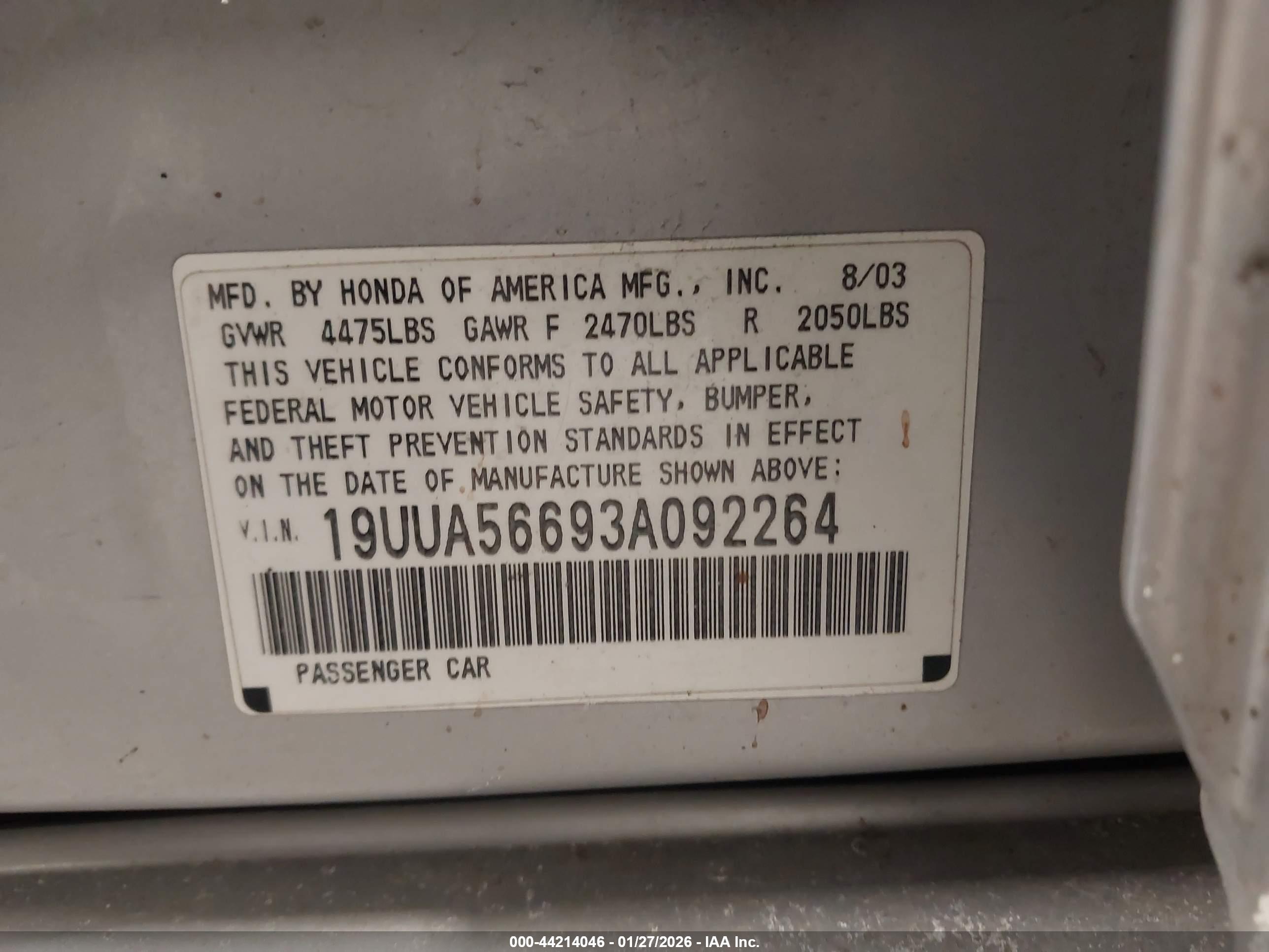 ACURA TL image 9