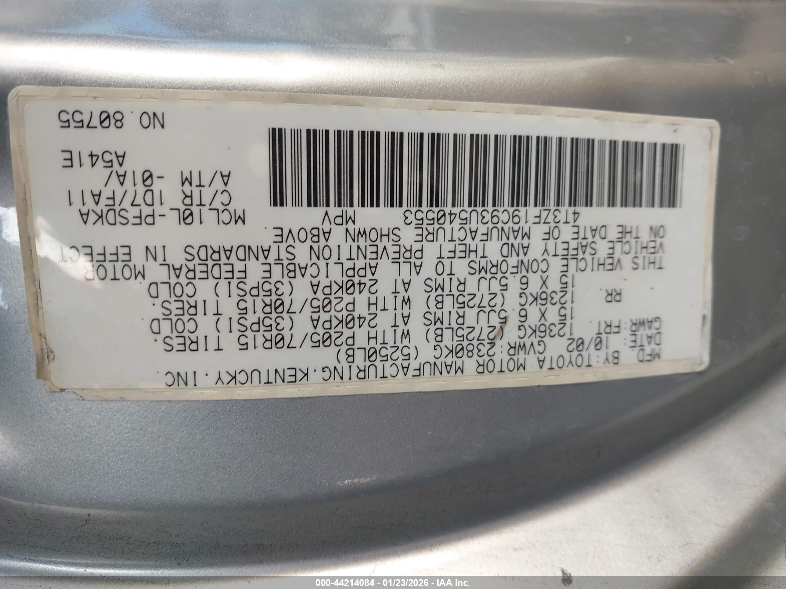 TOYOTA SIENNA image 9