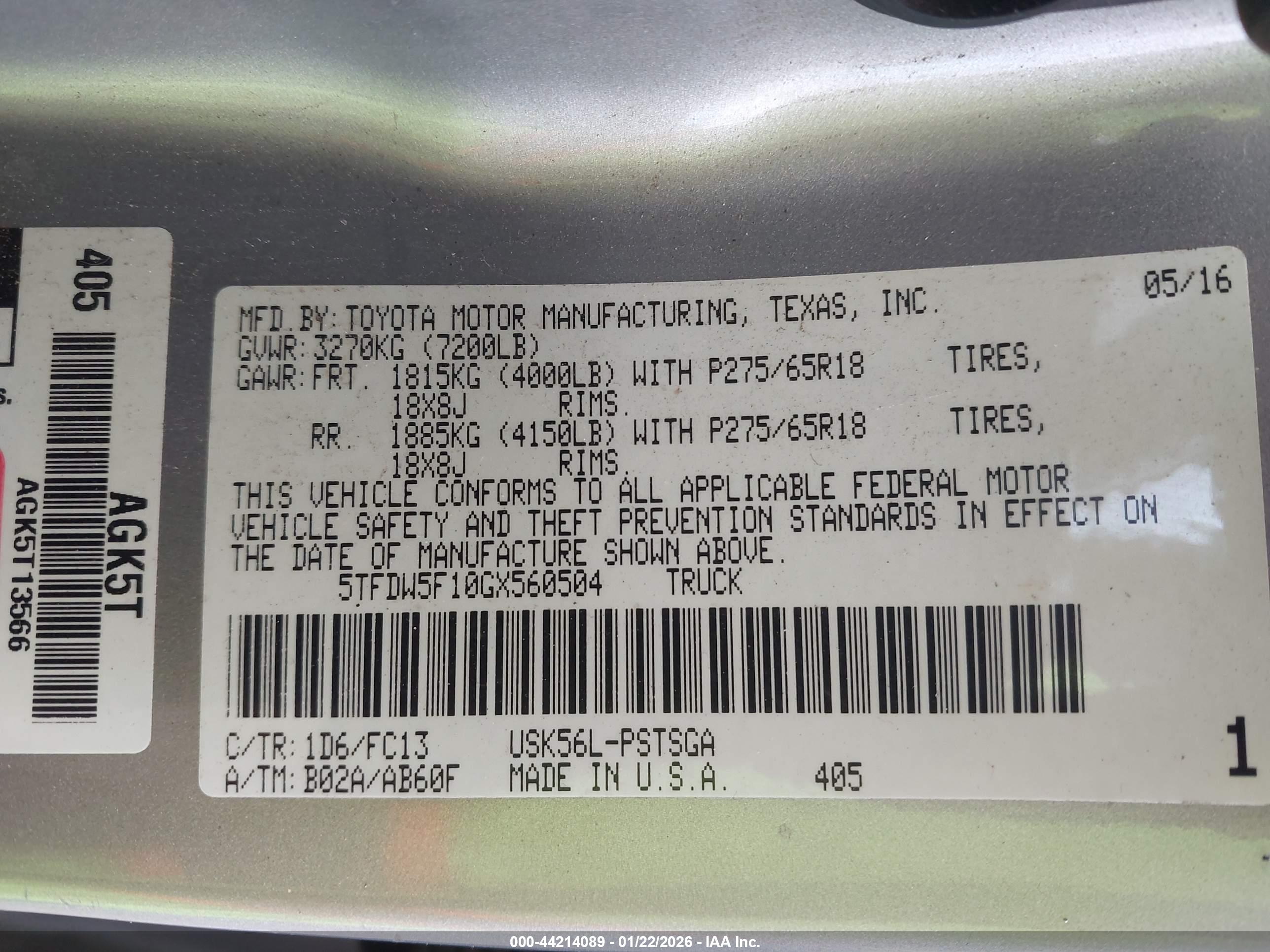 TOYOTA TUNDRA image 9