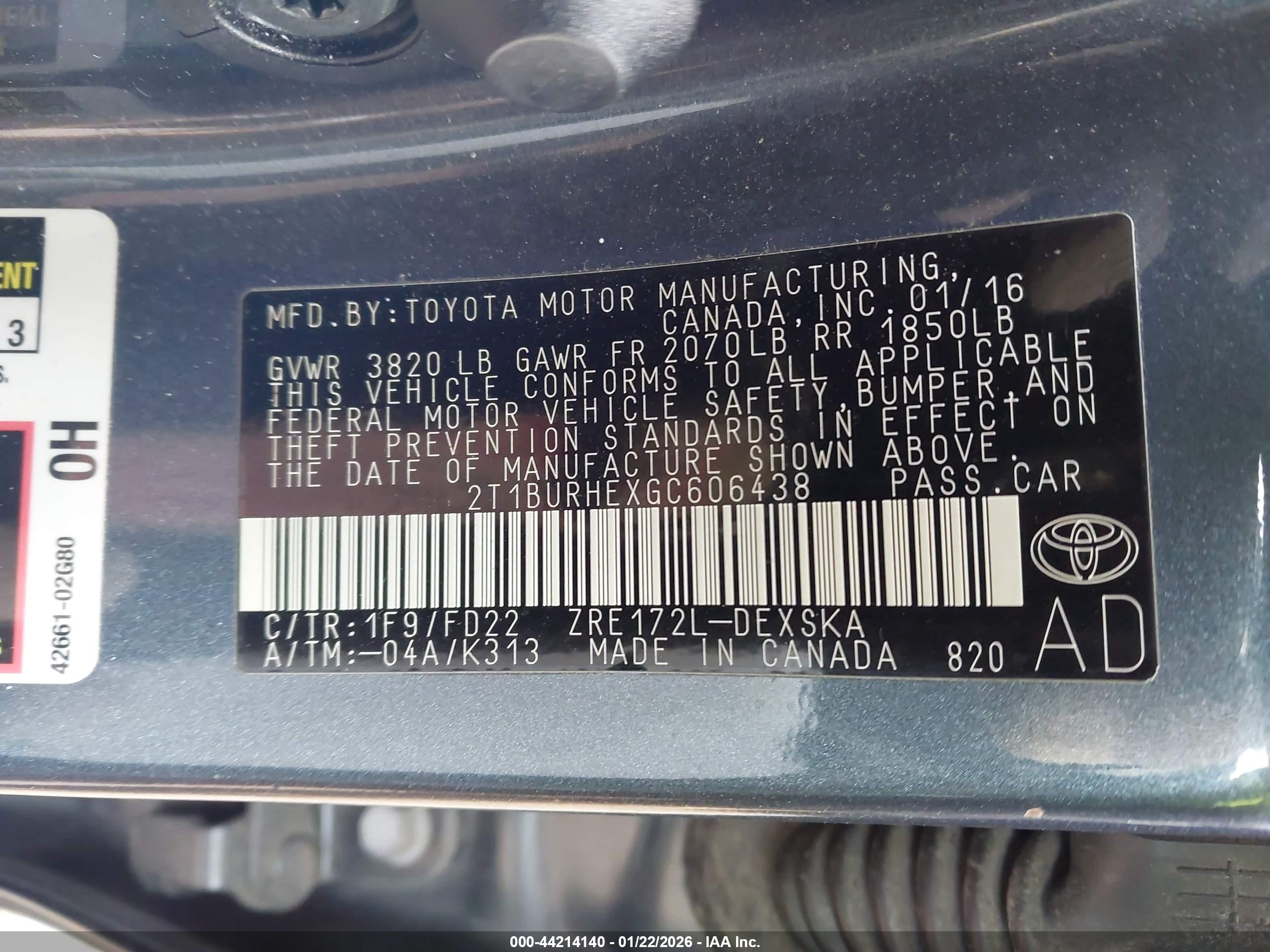 TOYOTA COROLLA image 9