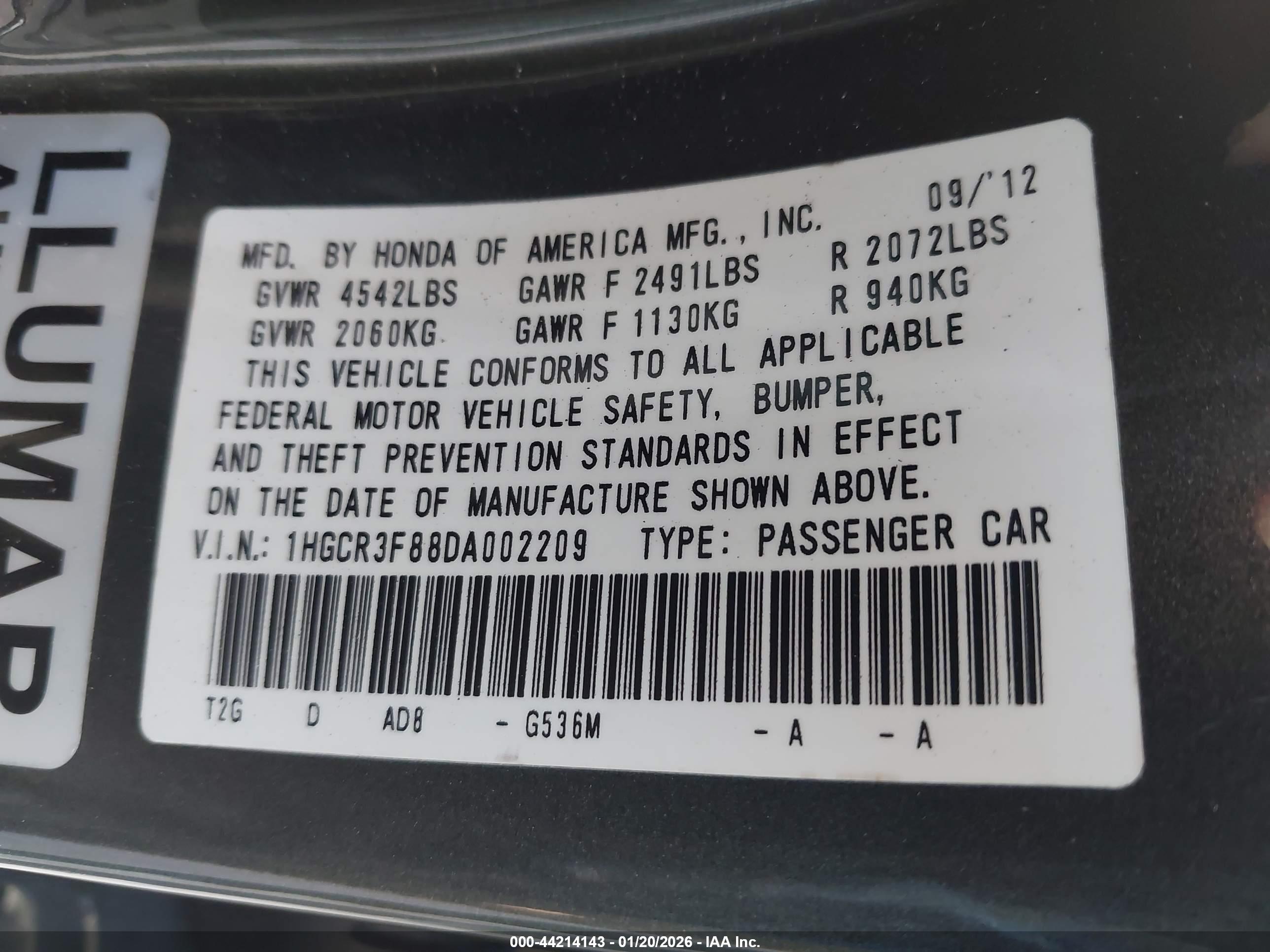 HONDA ACCORD image 9