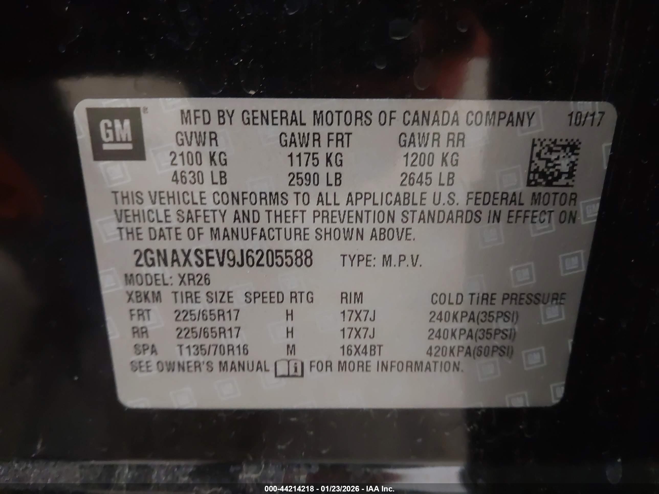 CHEVROLET EQUINOX image 9