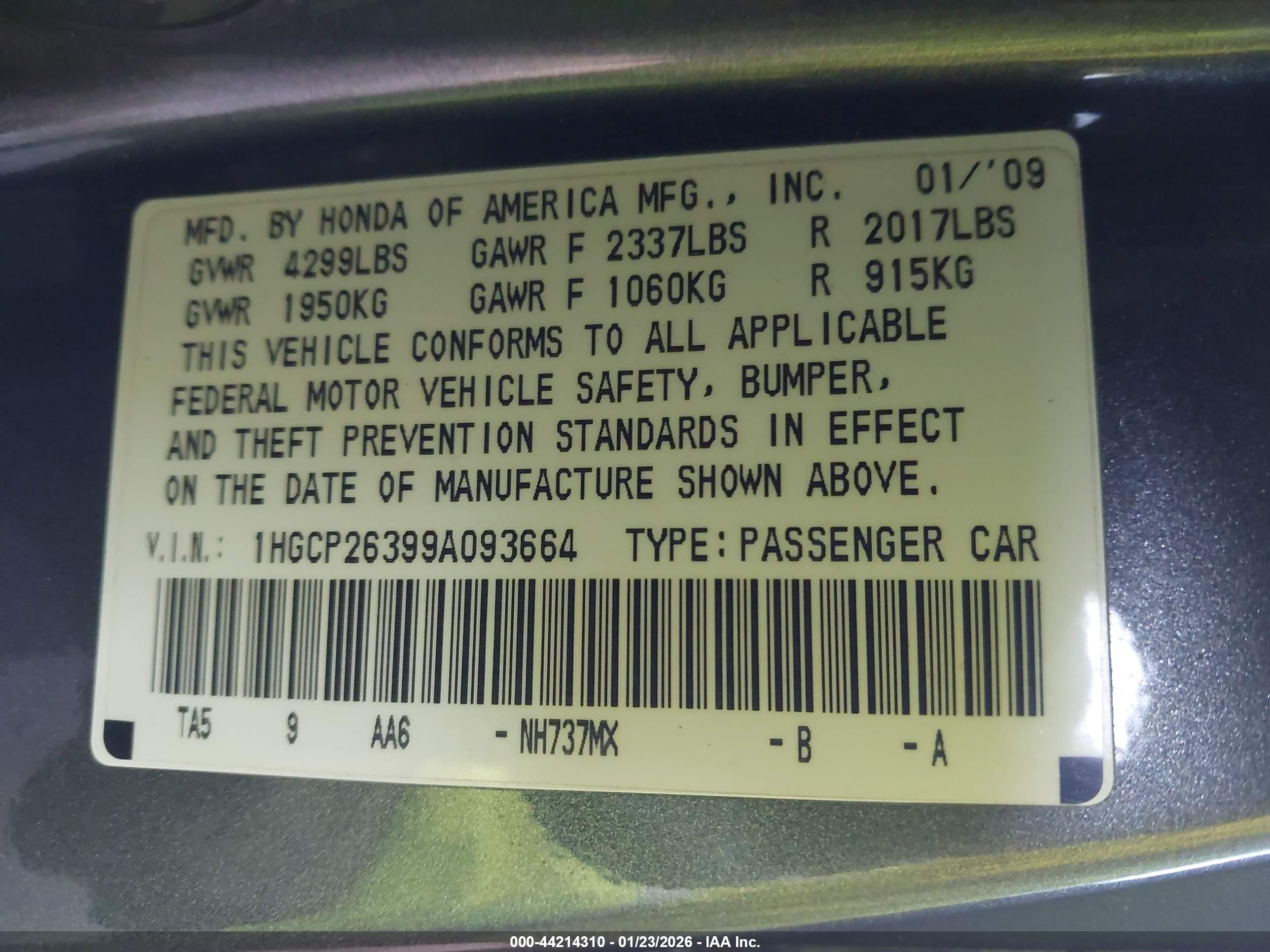 HONDA ACCORD image 9