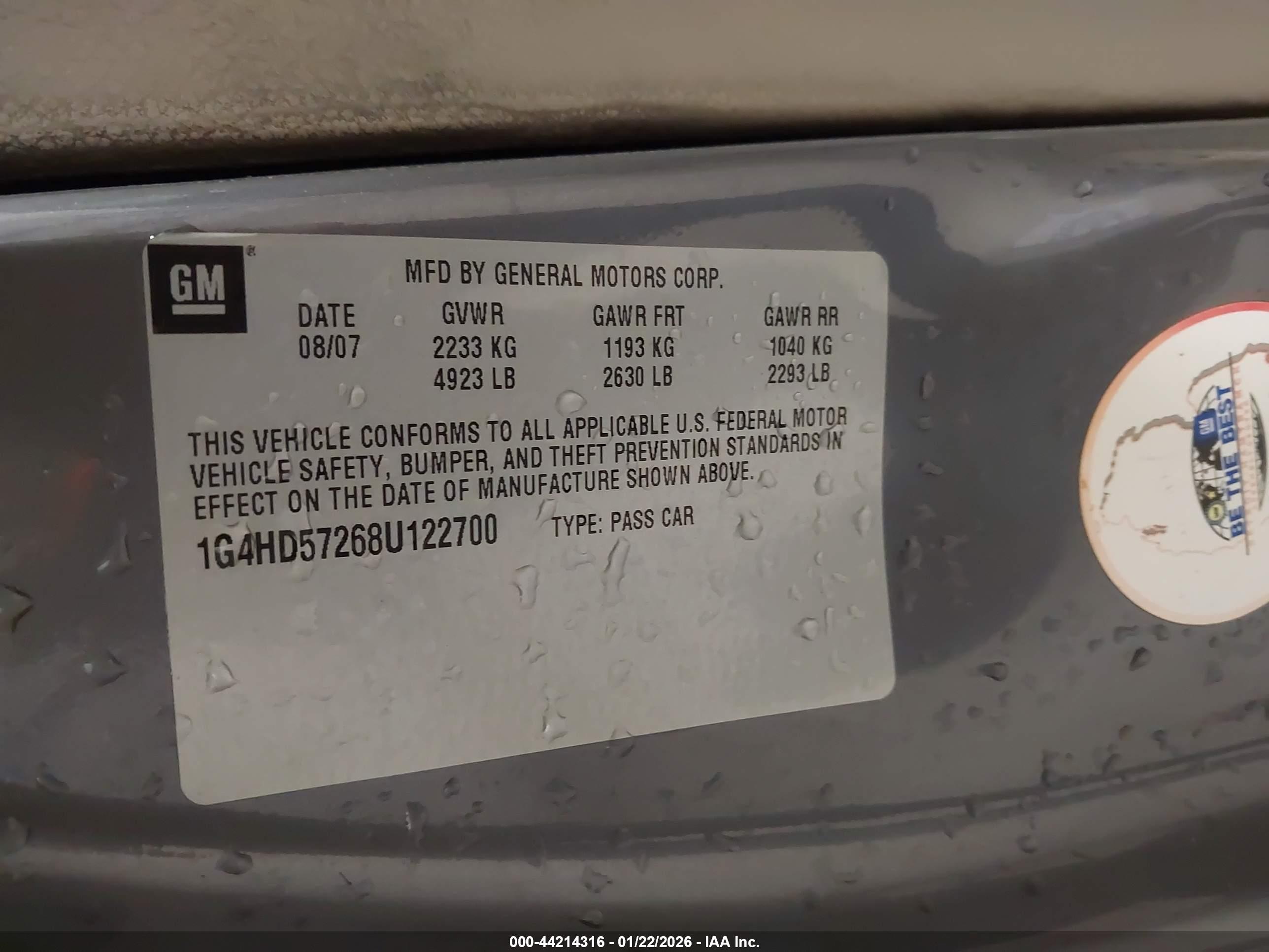 BUICK LUCERNE image 9