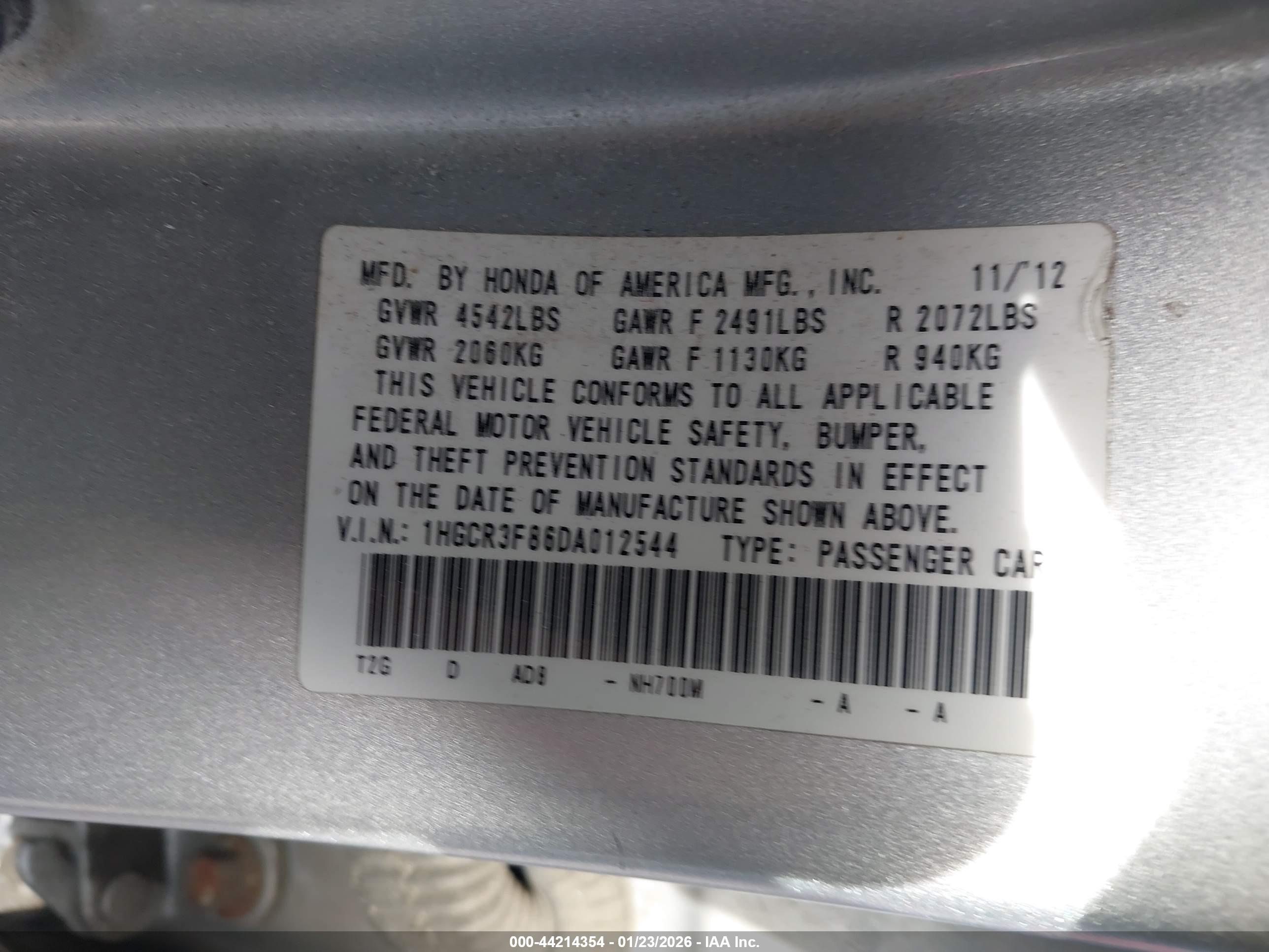 HONDA ACCORD image 9