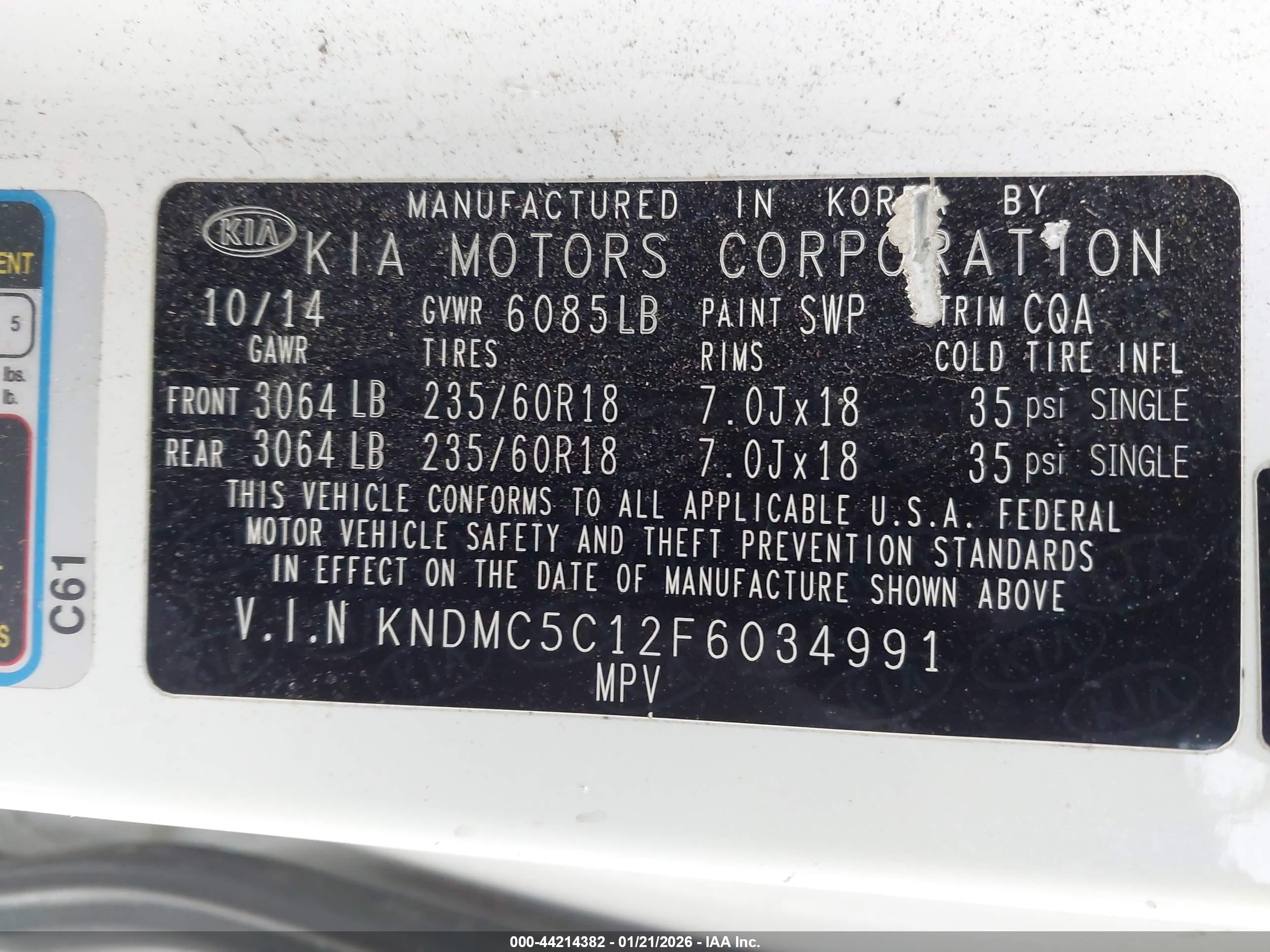 KIA SEDONA image 9