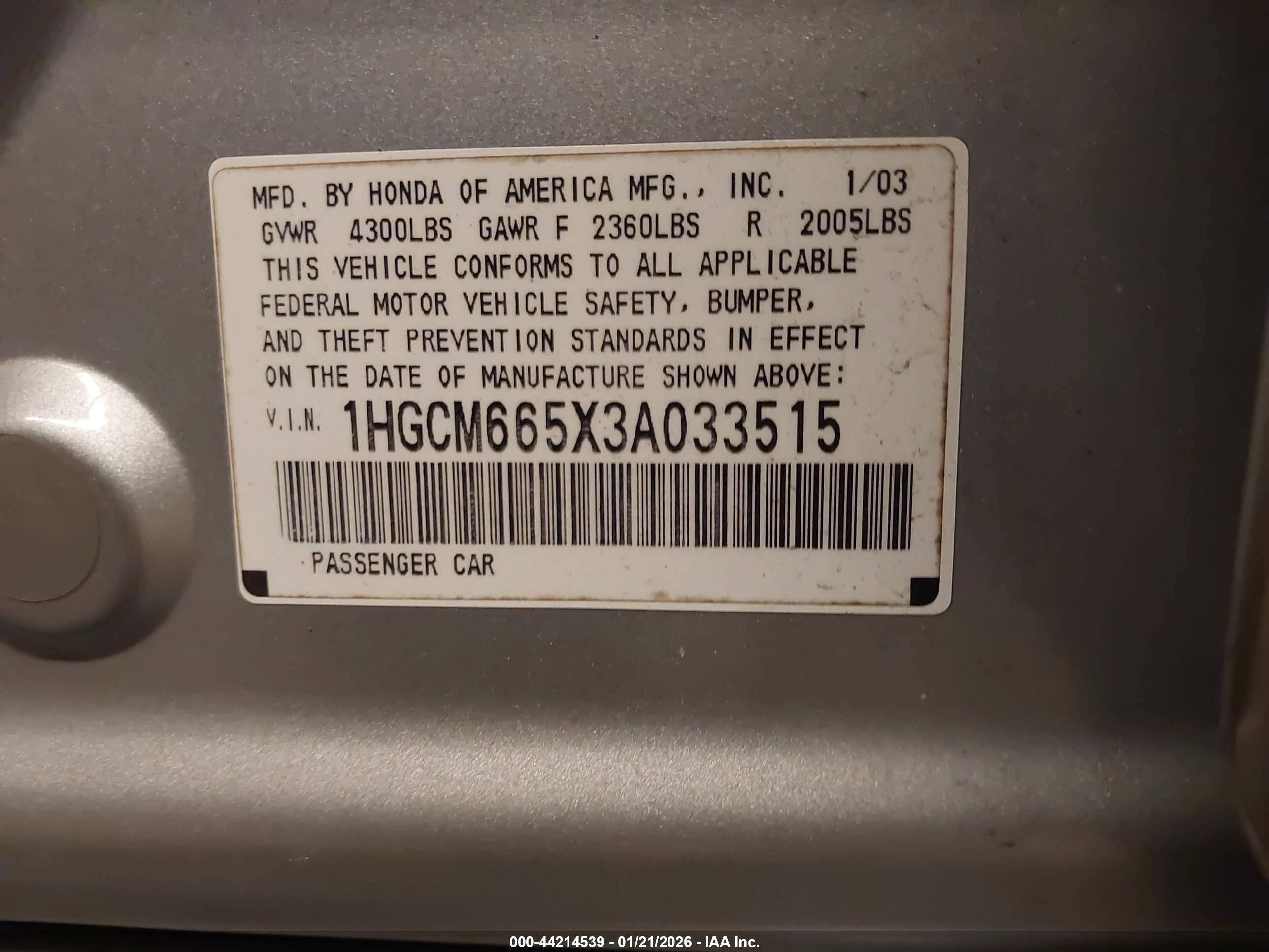 HONDA ACCORD image 9