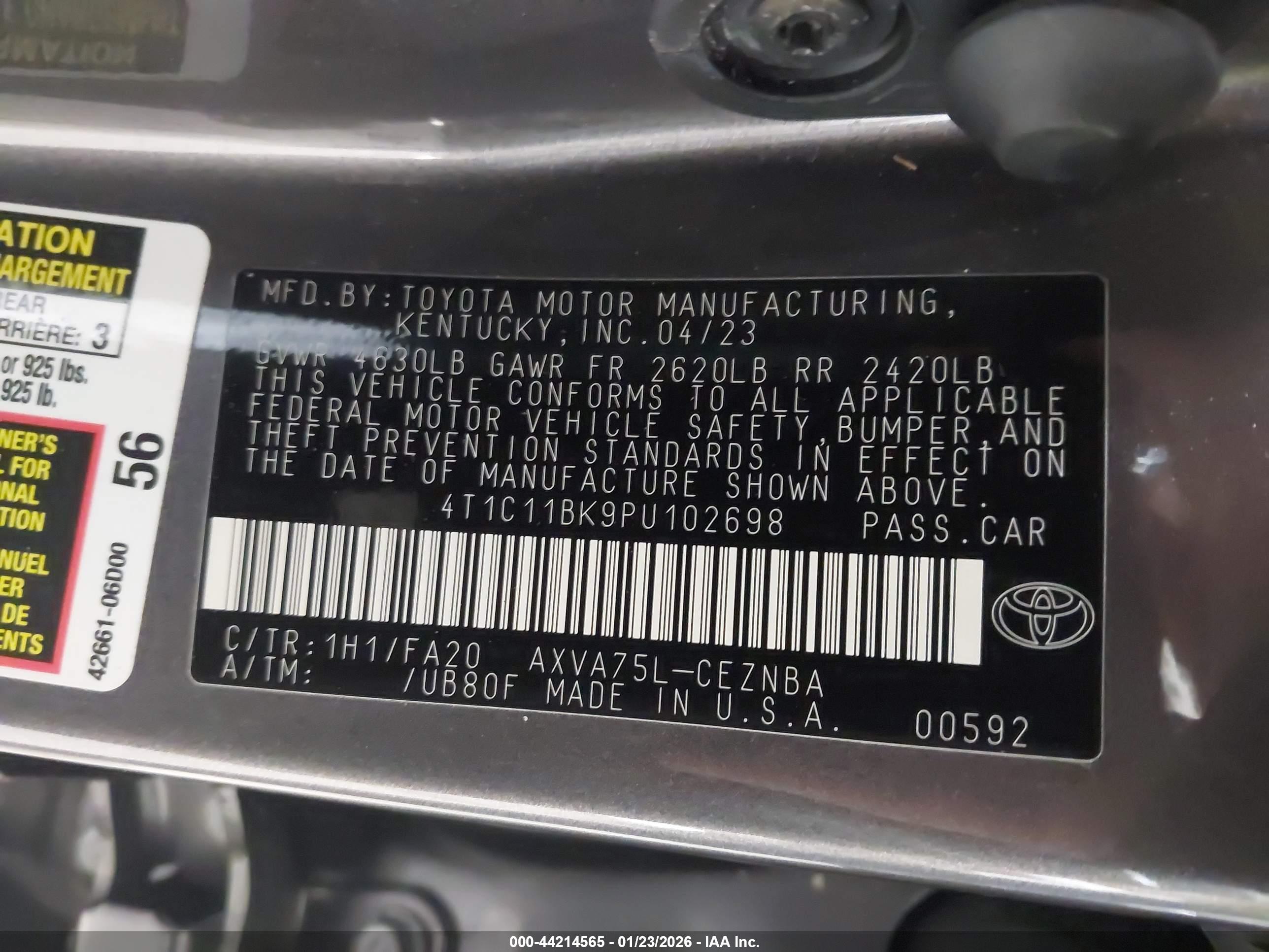 TOYOTA CAMRY image 9